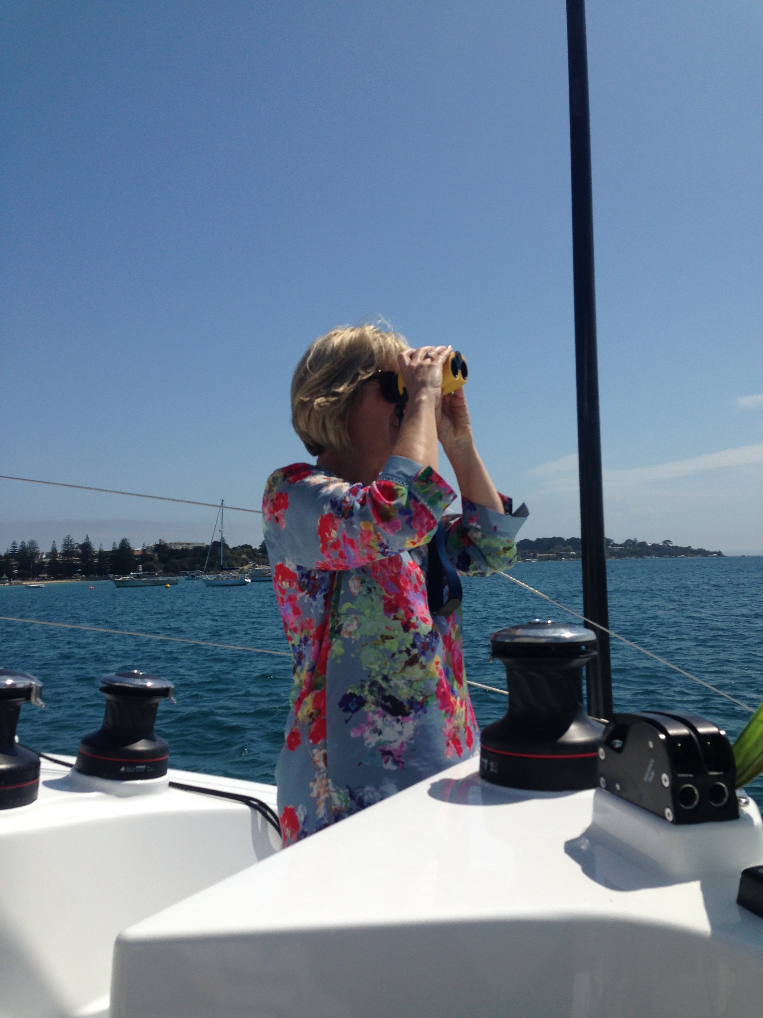 Jill , watching some sail racing . 