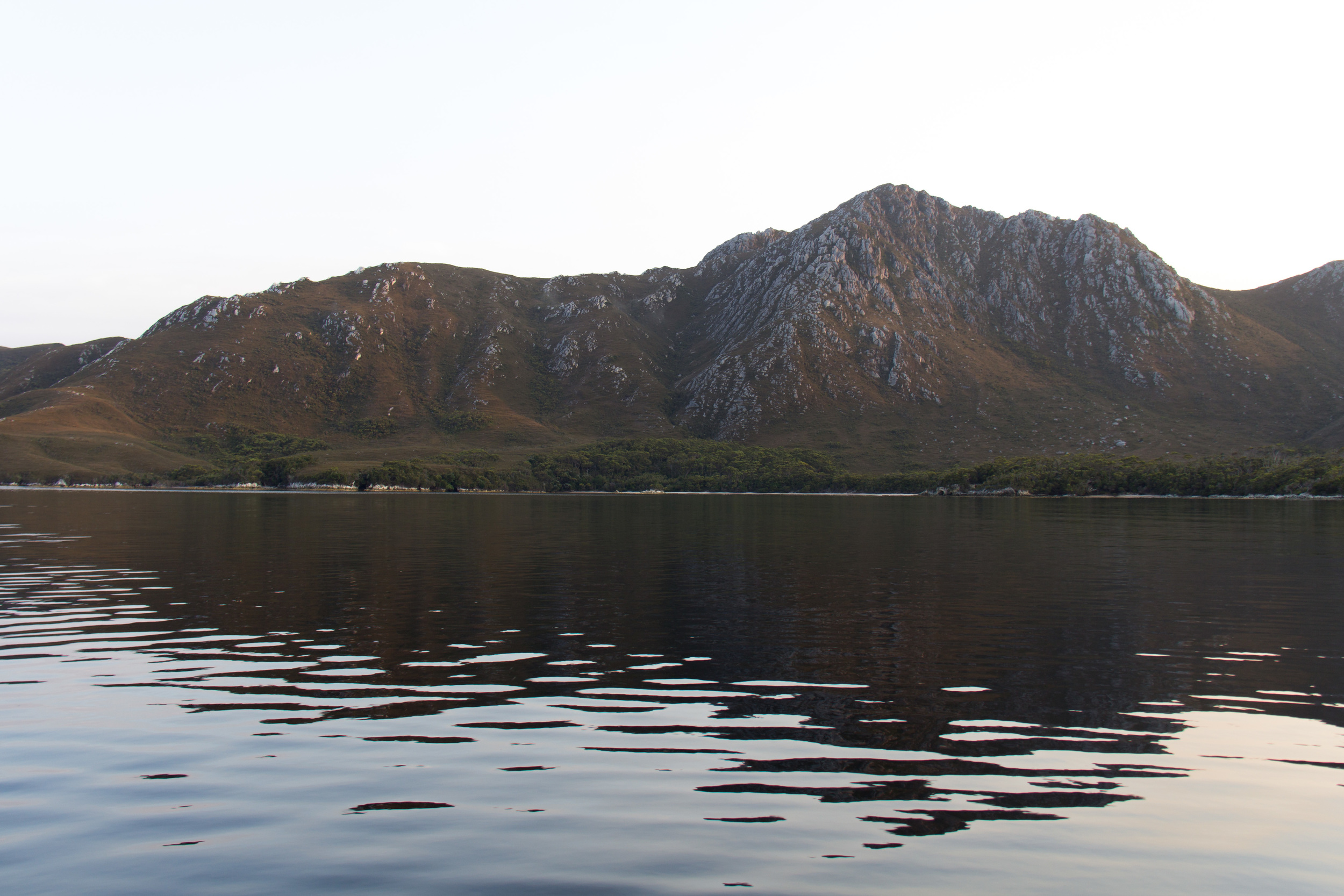 Mount Misery from Sarah Island.