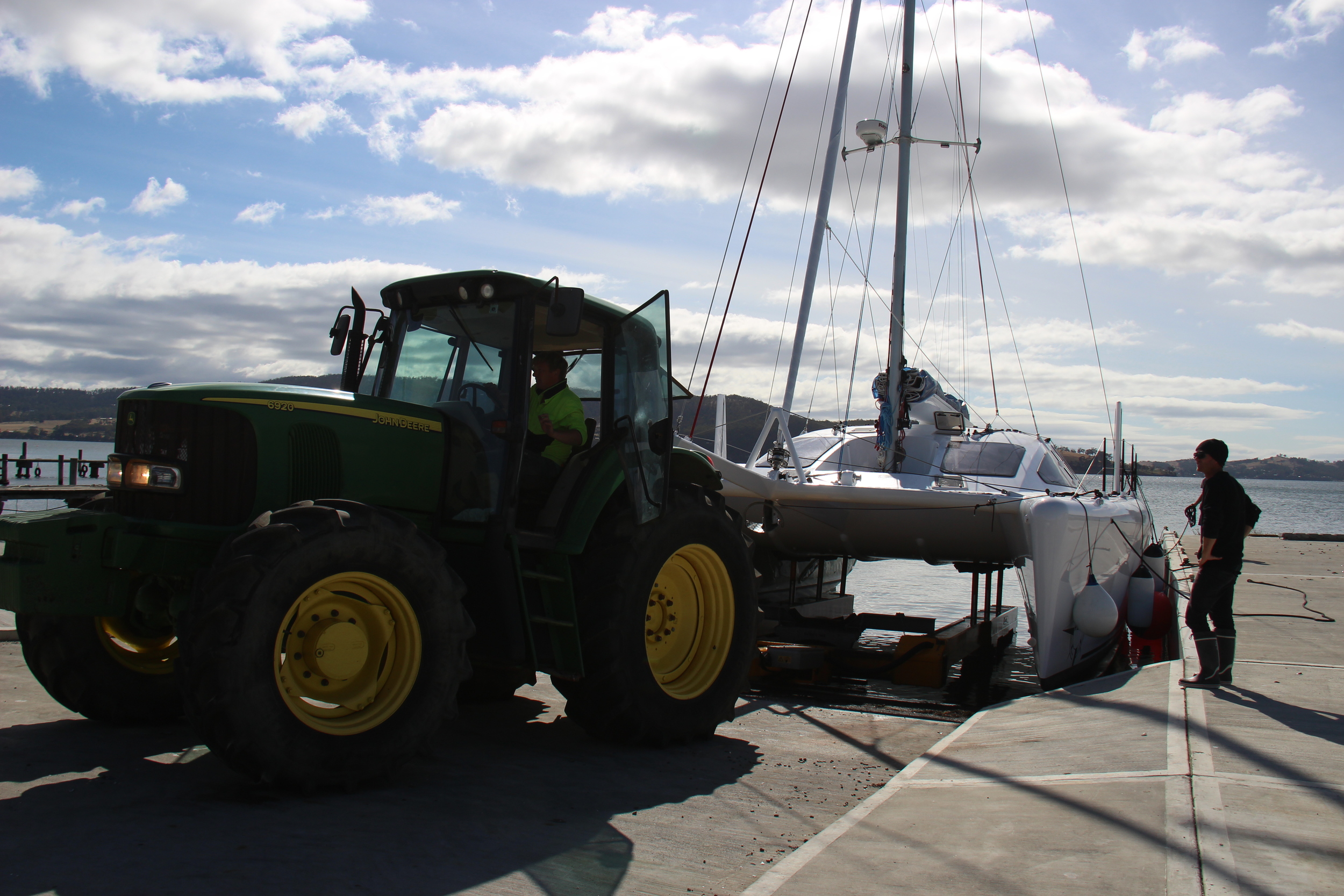 Roam coming up on the slip at Margate.