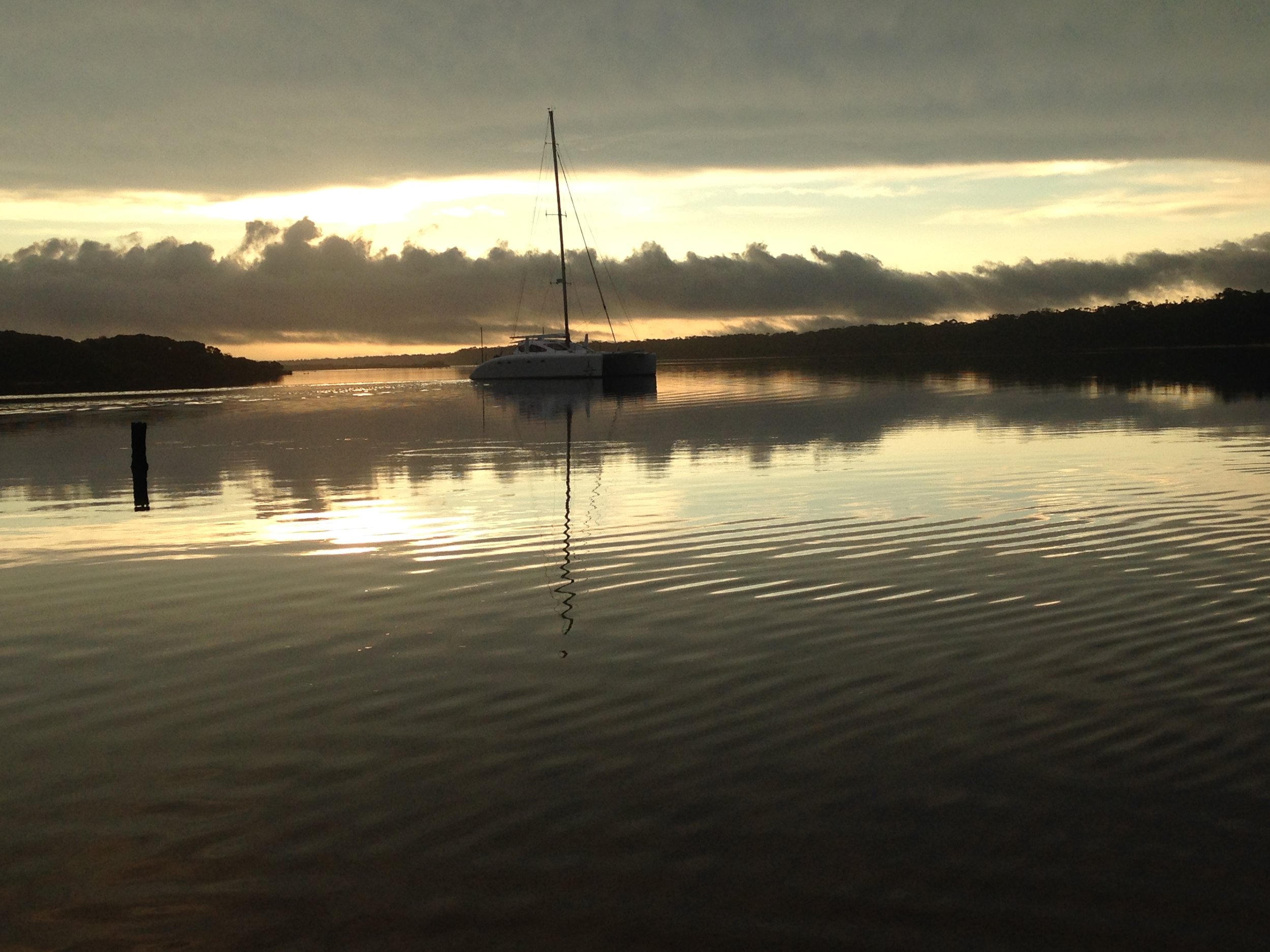 The sunsets in the Gippsland Lakes were always bound to impress.