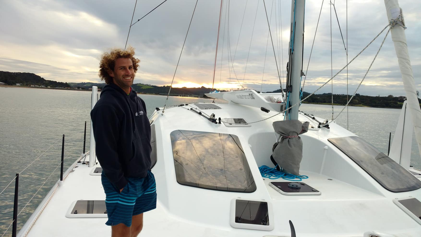 Getting ready to head out for our first overnight sail down the east coast of New Zealand.