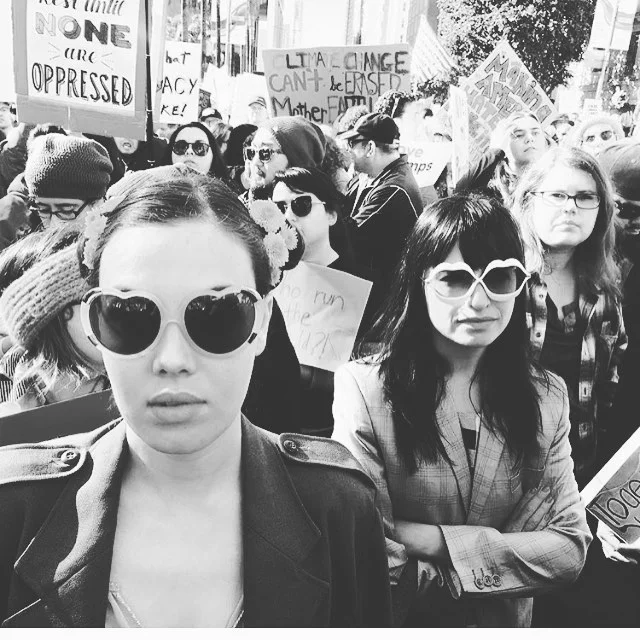 Nasty women on the march!! #womensmarch #equality #dumptrump 
@kitwillesee @kidfromspain