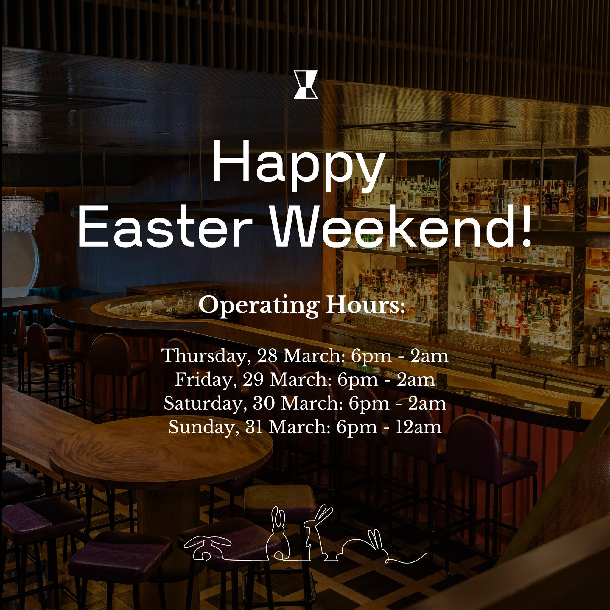 Hop over and celebrate this upcoming Easter weekend at Jigger &amp; Pony as we keep our doors open till 2am on Thursday, 28 March. 

Cheers to a long weekend filled with good food, great drinks and even better company!

Visit the link in our bio to m