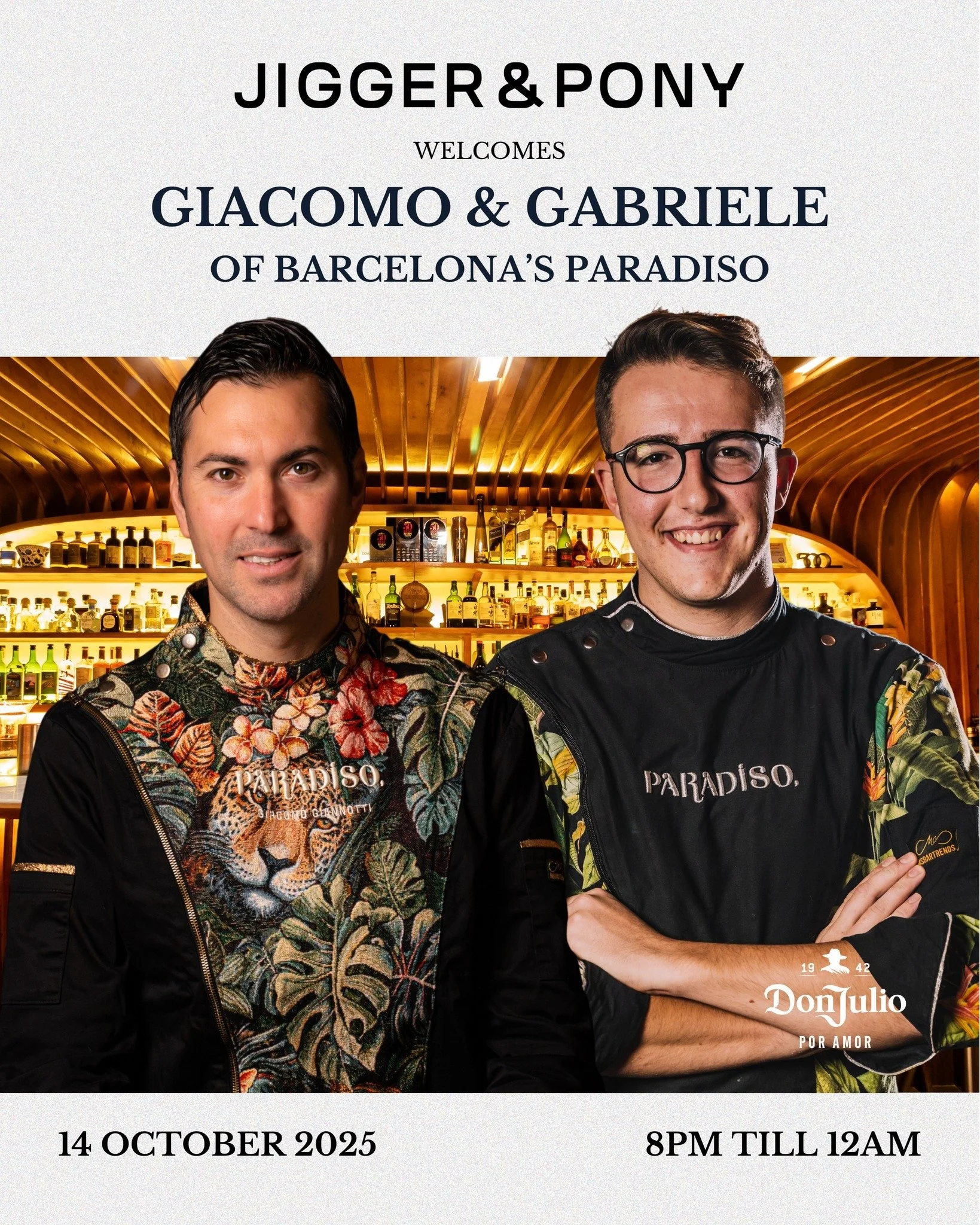 From Barcelona to Singapore, join us in welcoming Paradiso's founder Giacomo Giannotti and Bar Supervisor Gabriele Armani on Tuesday, 14 October, 8pm&ndash;12am!

Hidden behind the fridge door of a pastrami shop, Paradiso has gained reputation for be