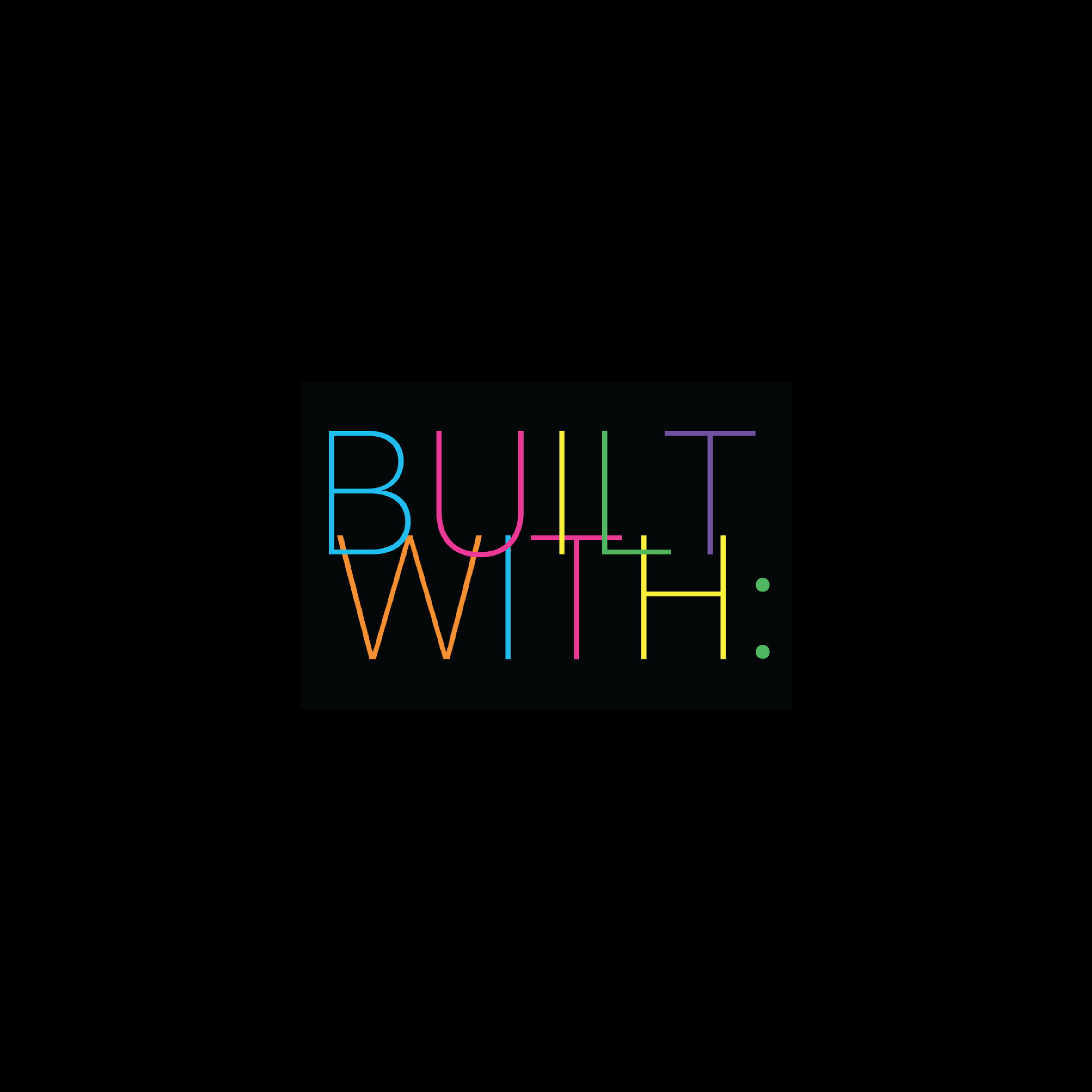 For: Sticker logo for the first Built With which was held in April 2015 Impact: Over 150 stickers spread around Virginia Tech's campu