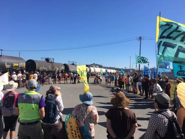 At the Chevron train yard. Photo: Constance Taylor