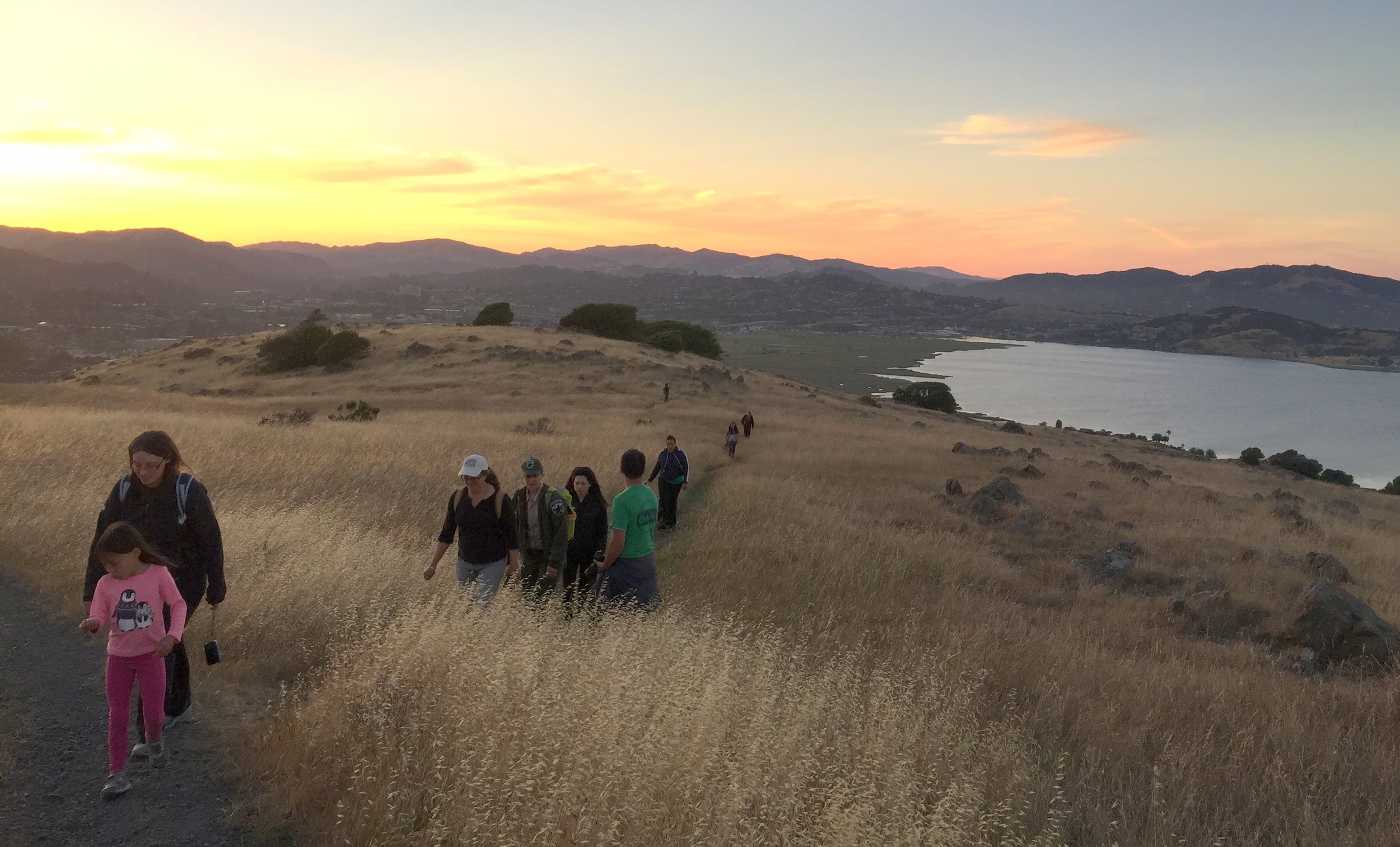 Hiking Ring Mountain at Sunset (by Michele Lin)