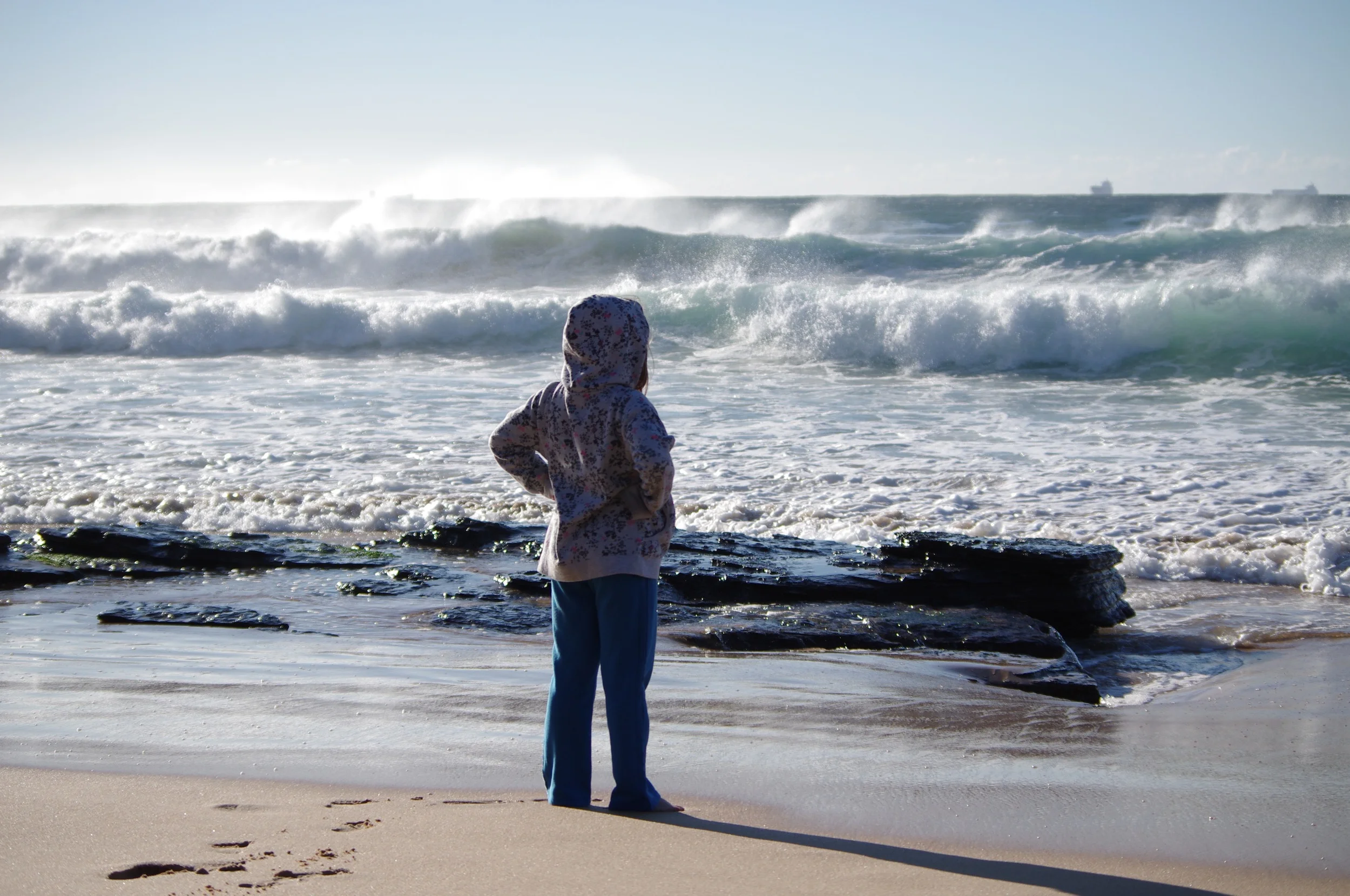 Olivia at Sharky's Beach