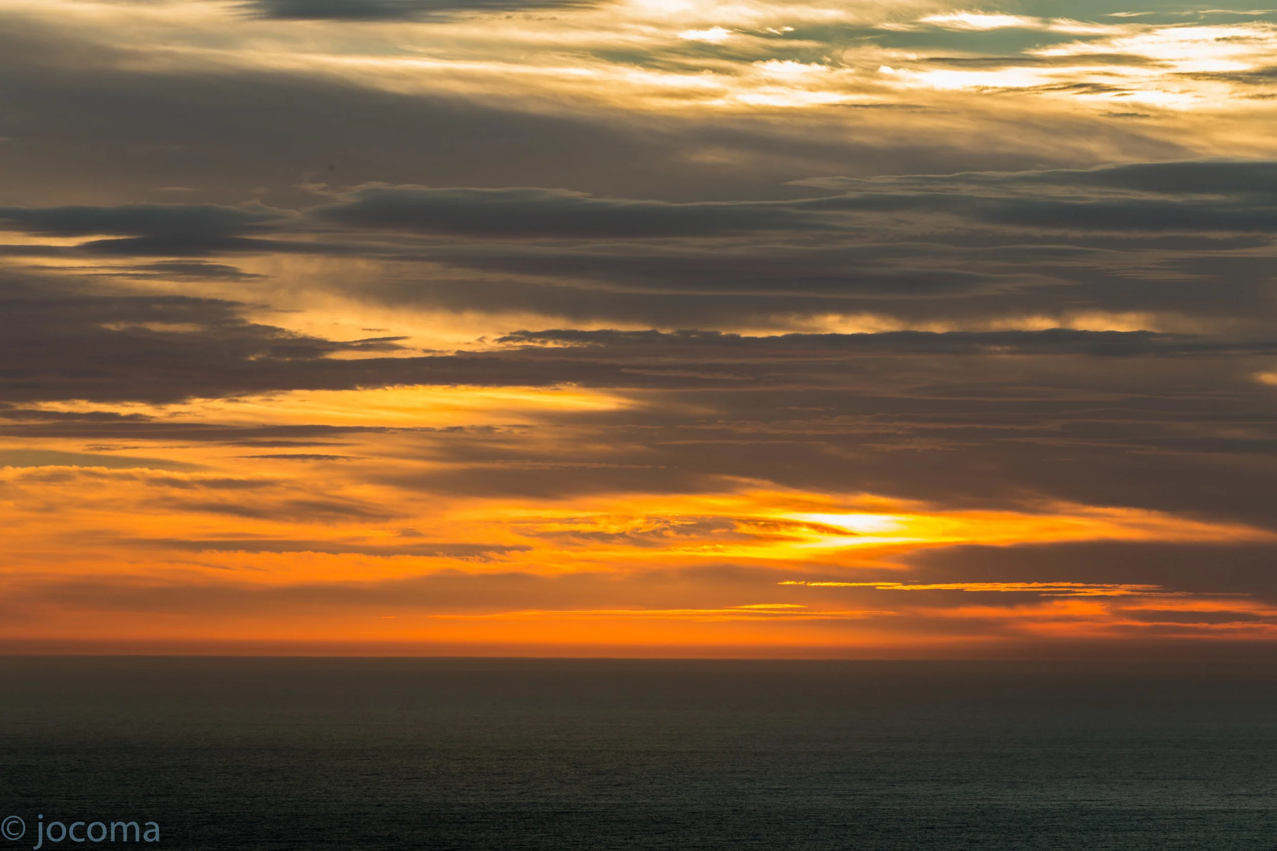 Bald Hill sun rise - just the clouds