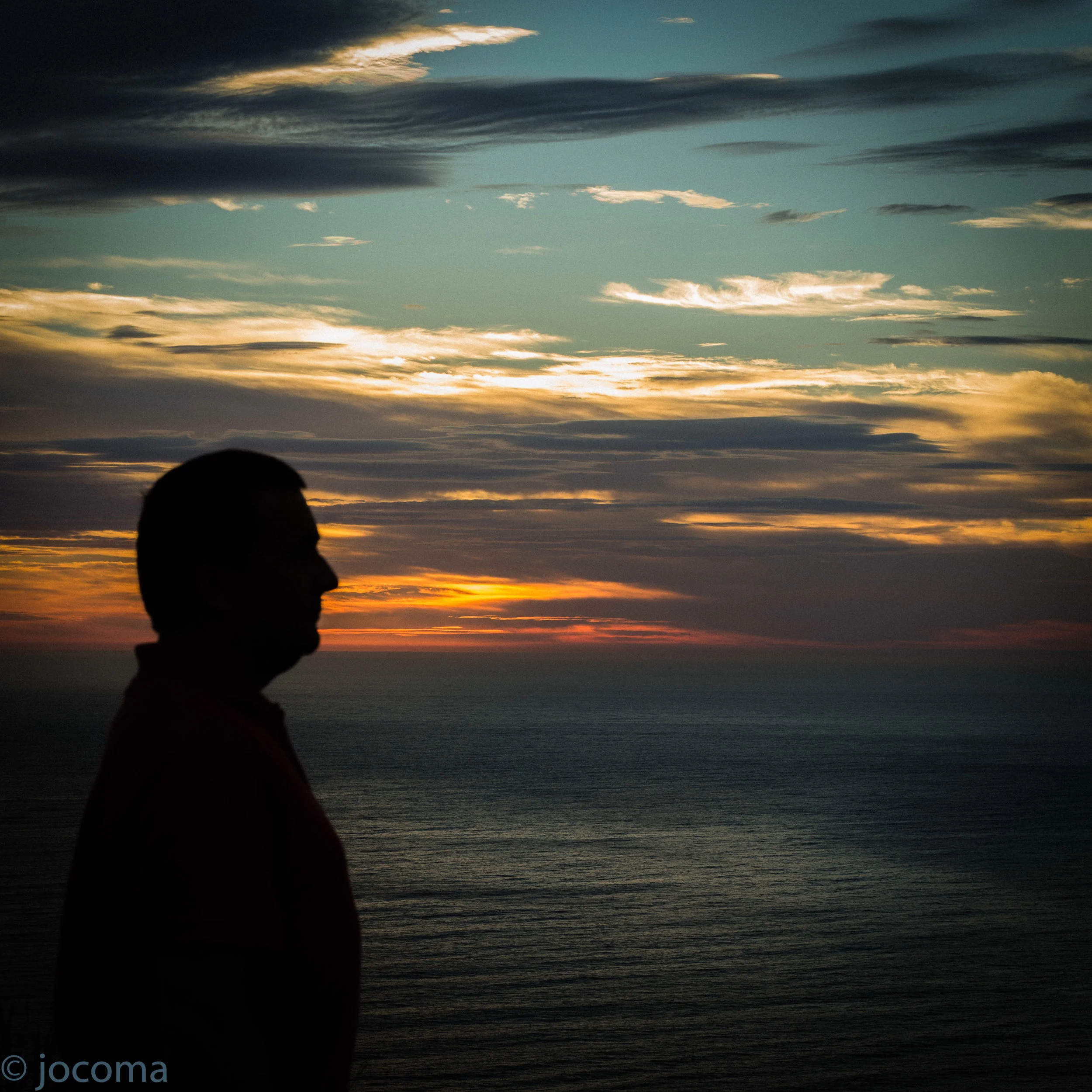 Self-portrait. Bald Hill at Sunrise