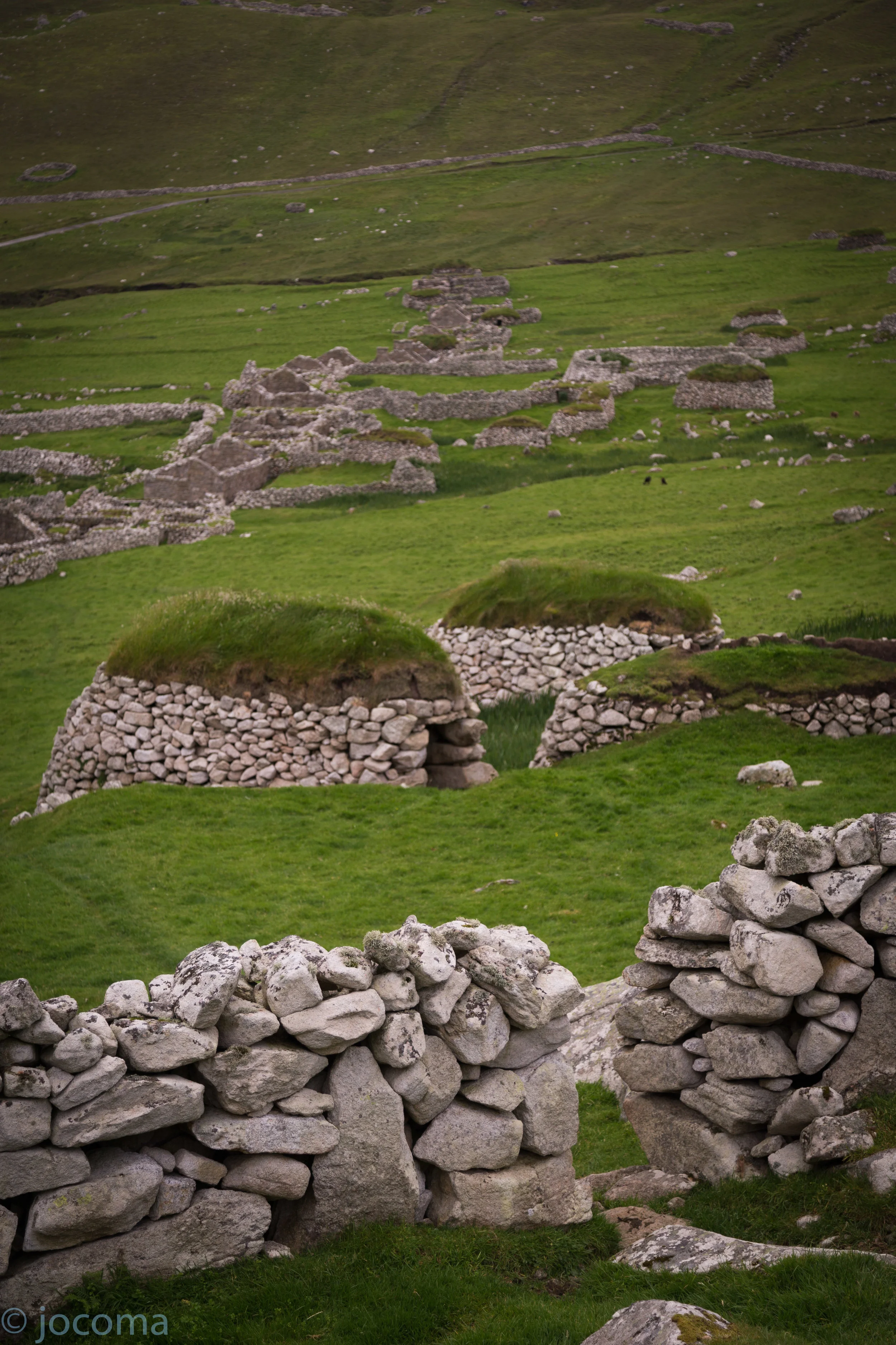 Cleits and ruins, St Kilda