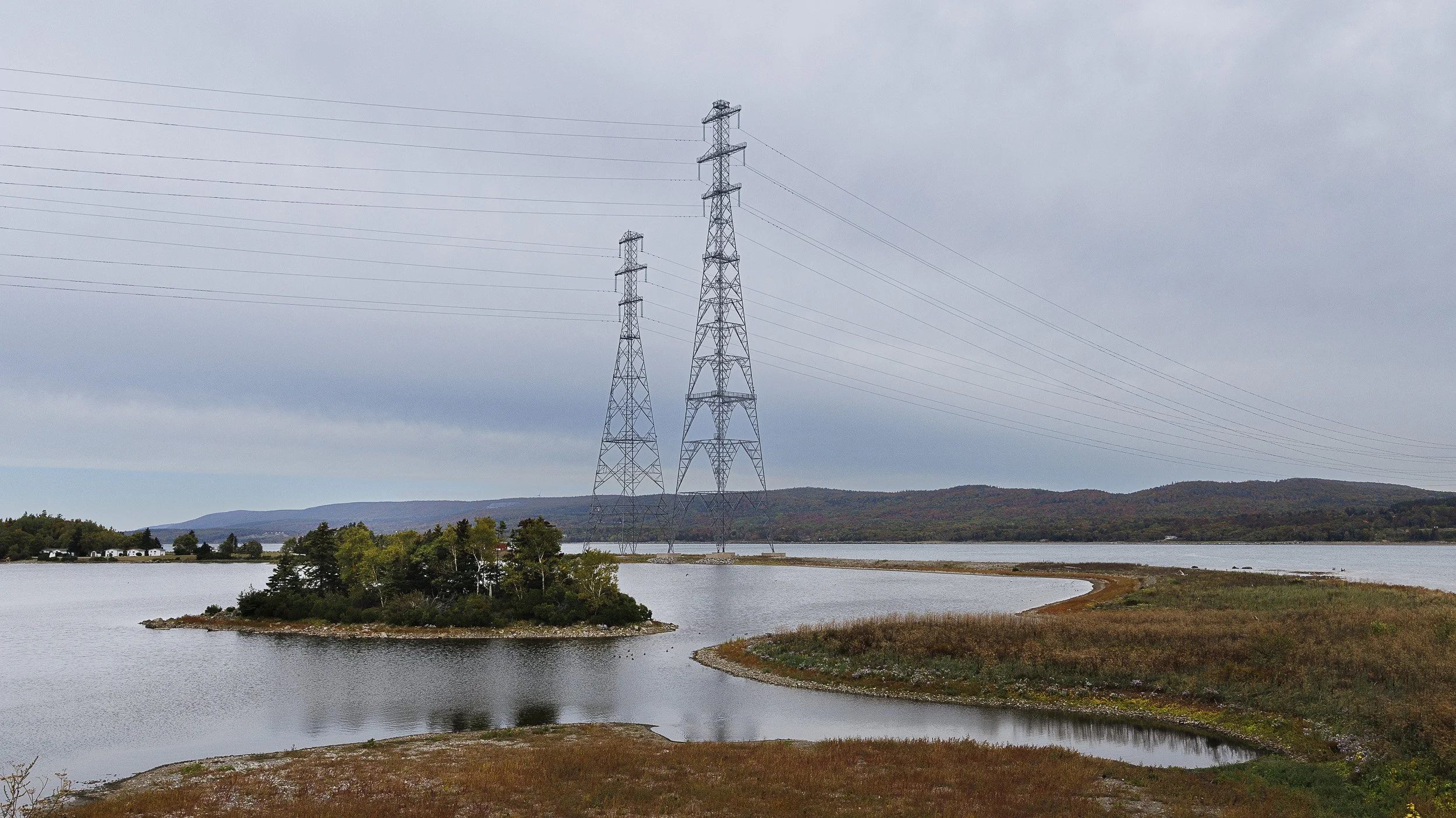 Power lines, Port Hastings, Nova Scotia