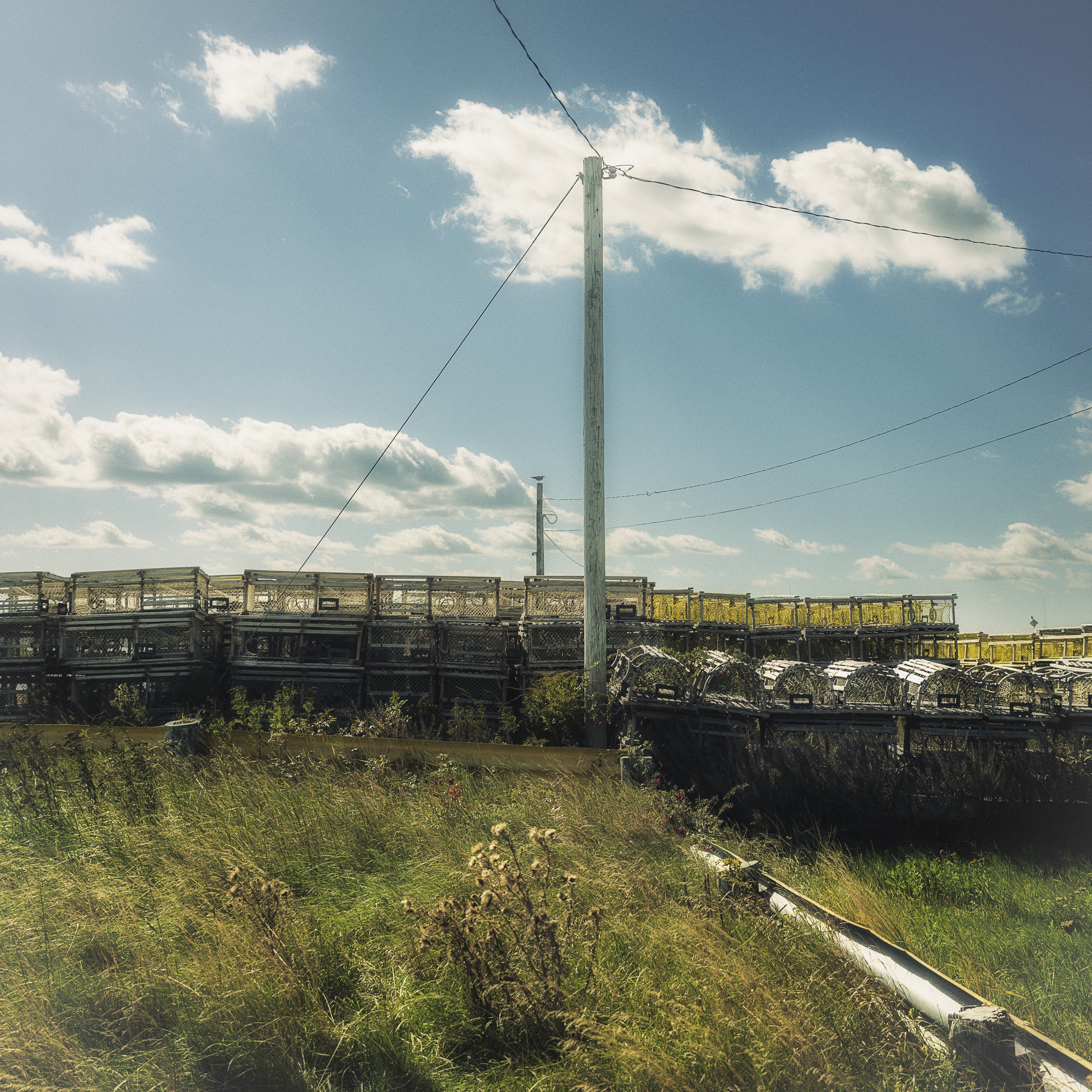 Lobster pots, Big Glace Bay, Nova Scotia