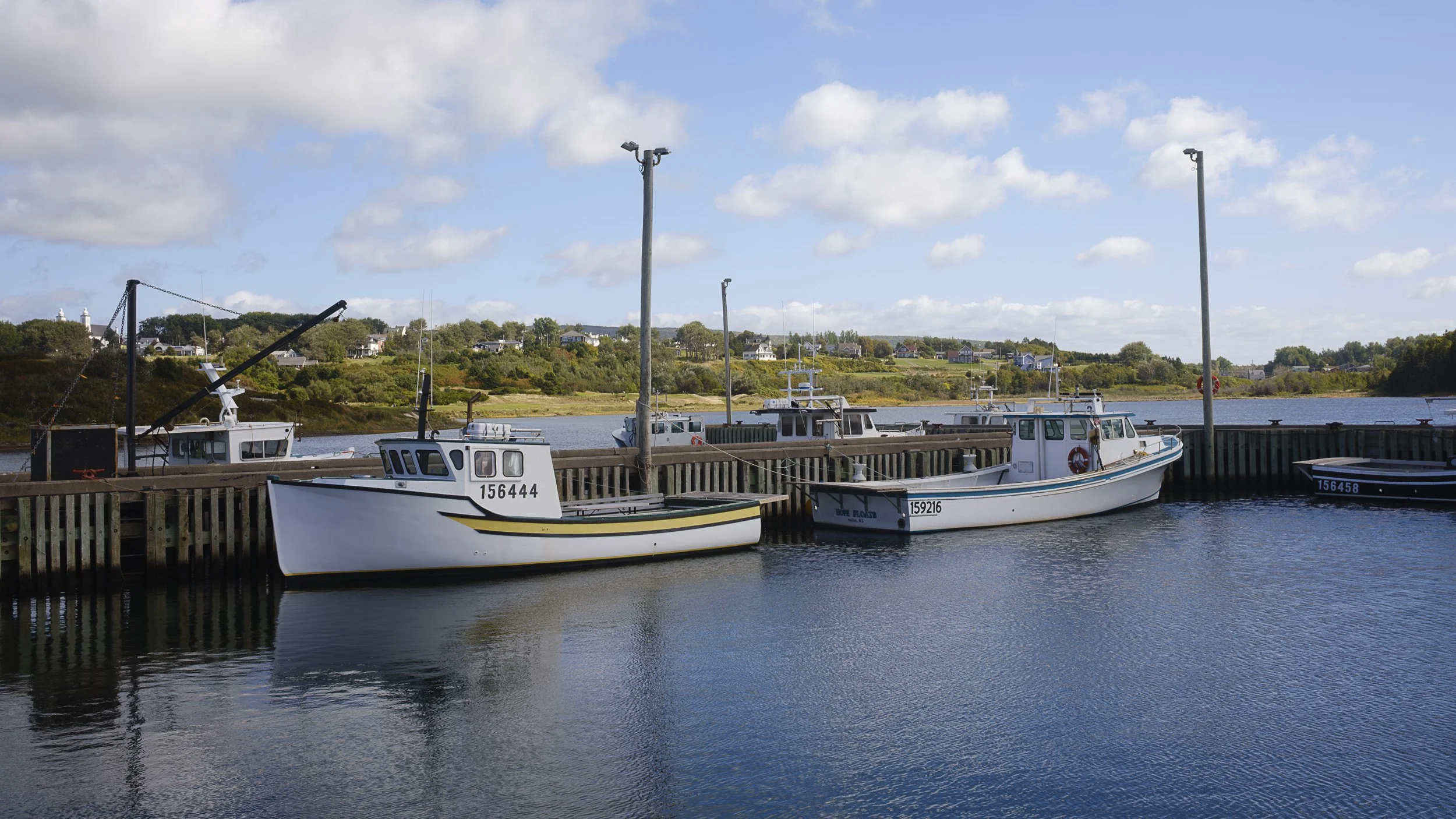 Fishing boats, Grand Etang, Nova Scotia