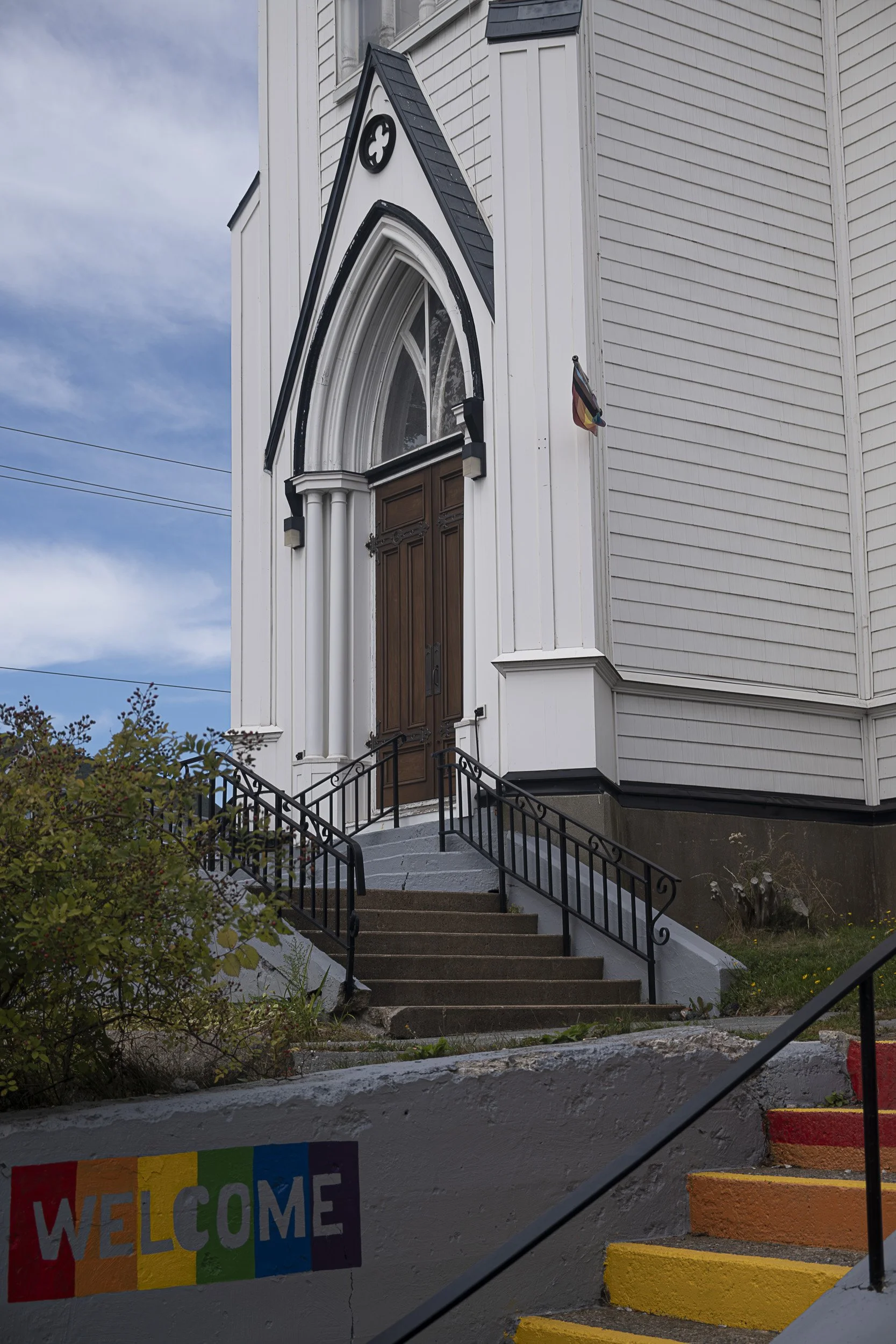 Stairs to St James's United Church, Dartmouth