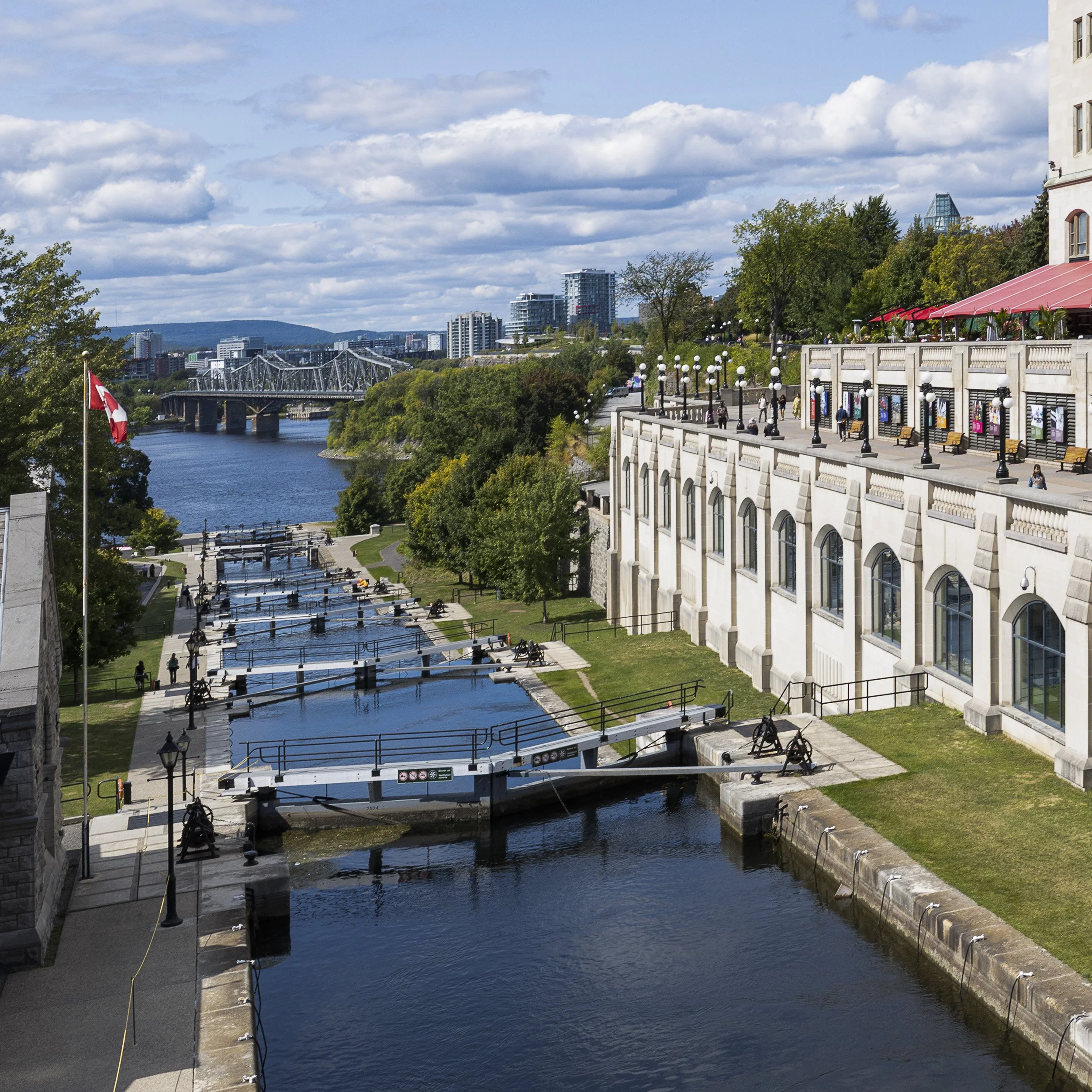 Rideau Canal locks, Otawa, Ontario