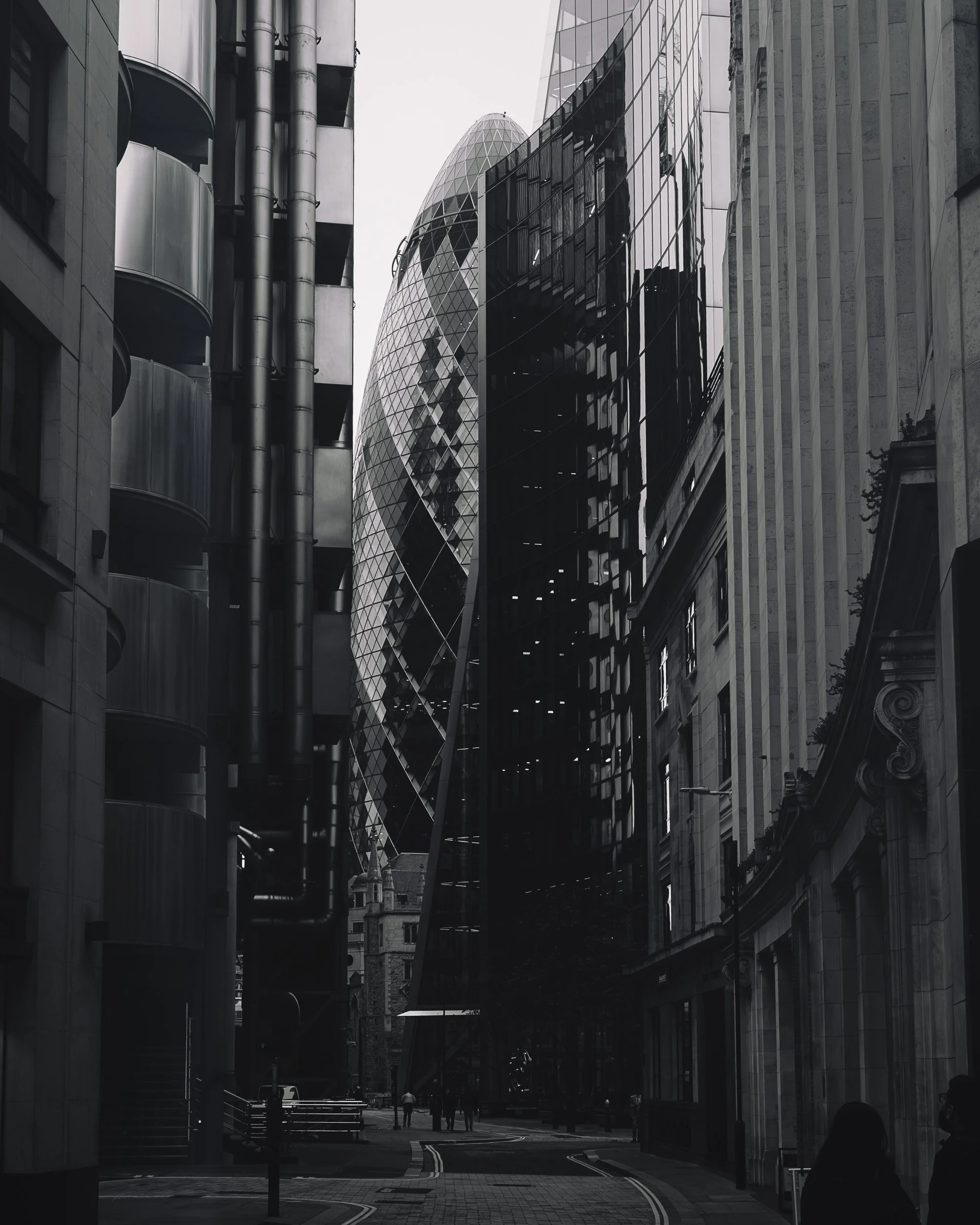 The Gherkin from near Leadenhall Market