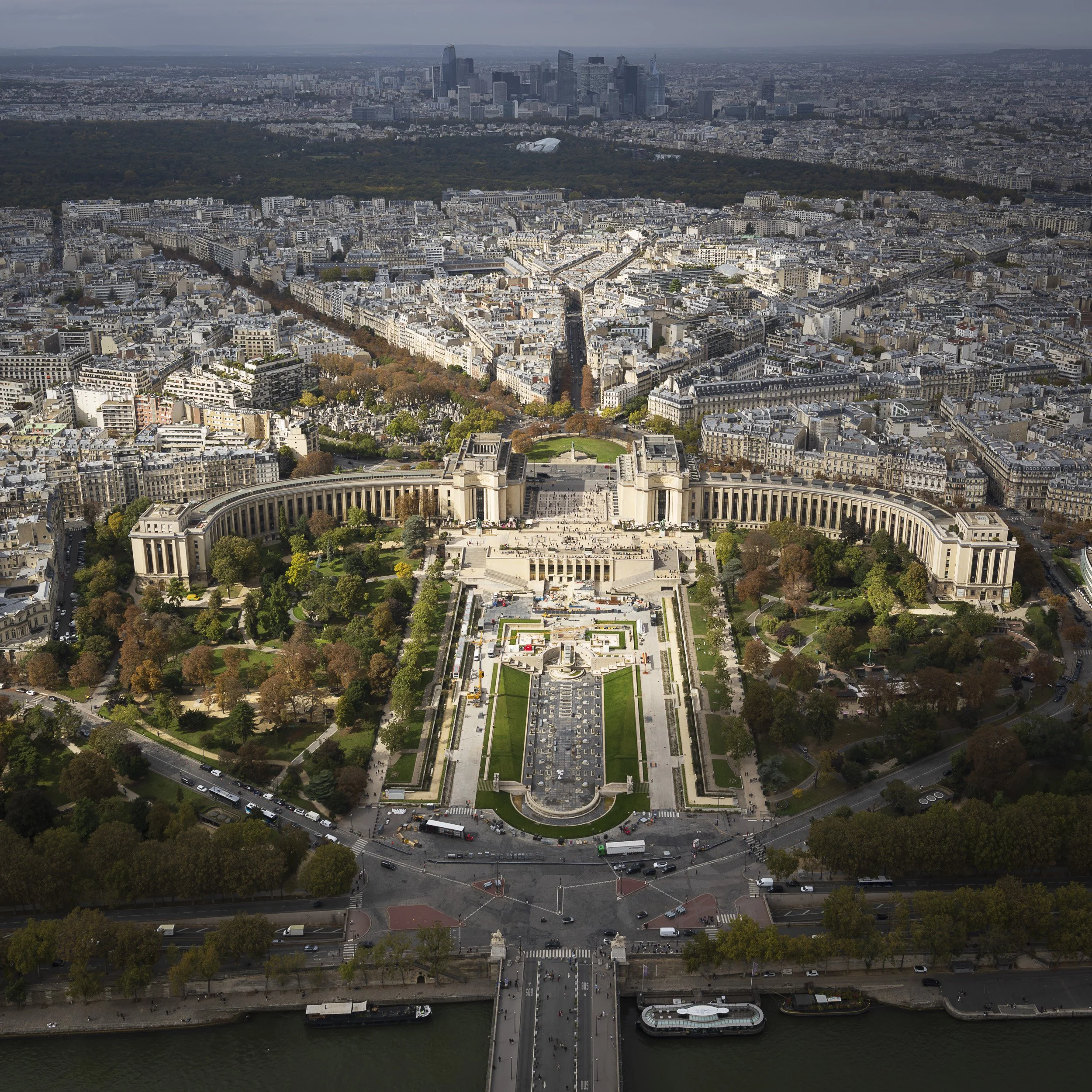 Place de Trocadero from Eiffel Tower