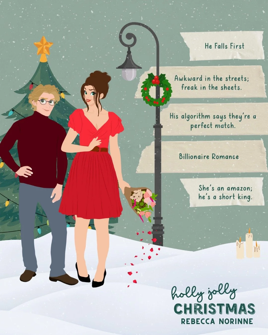 It's release day for HOLLY JOLLY CHRISTMAS!

What to expect:
🌟 He's a reclusive tech billionaire
🌟 She's a florist who's had a hard year
🌟 He hasn't had sex in 16 years
🌟 Opposites attract
🌟 Short king

Read it now: https://amzn.to/48Lwess

I&rs