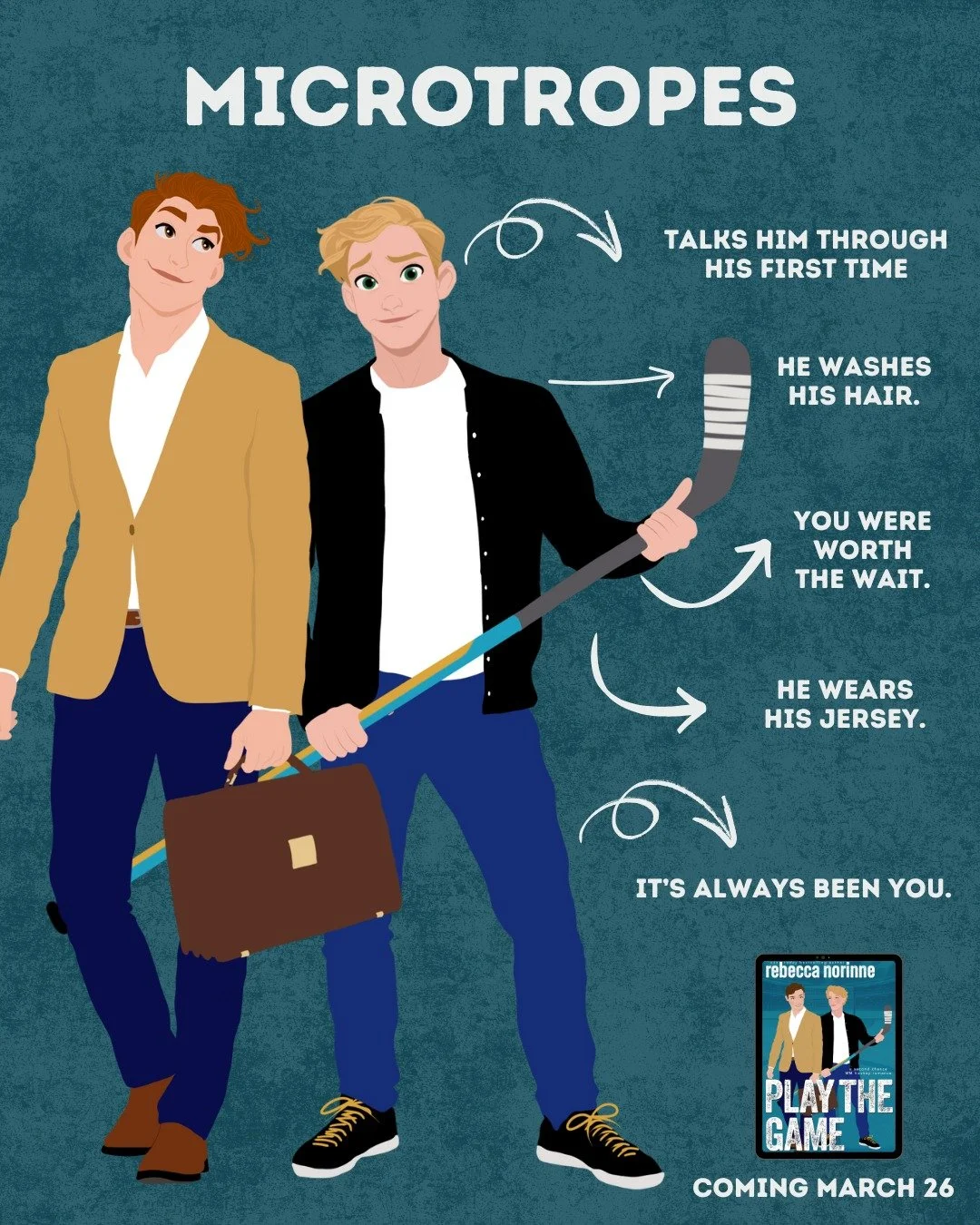 Here are some of the microtropes you can expect from PLAY THE GAME, coming March 26.