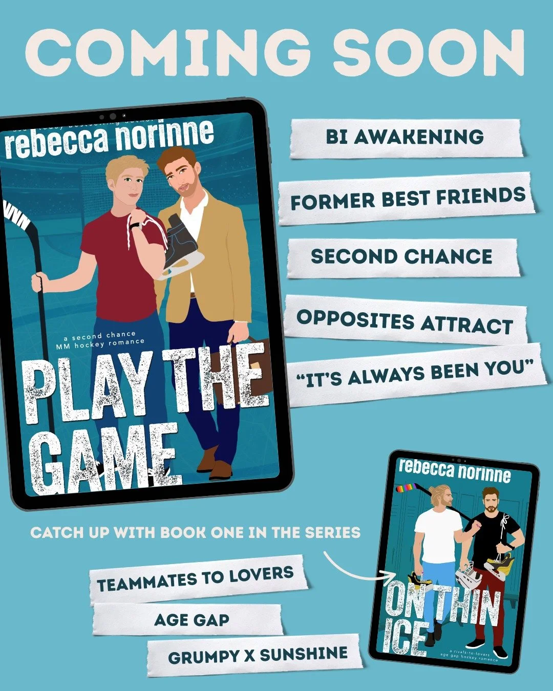 PLAY THE GAME is coming to Kindle Unlimited on March 26. 

🏒💼🏒💼🏒💼🏒💼

Ten years ago, Sebastian Carruthers was my everything. I just didn&rsquo;t understand why&mdash;or maybe I was just too immature to call it what it was.

Since then, I&rsquo