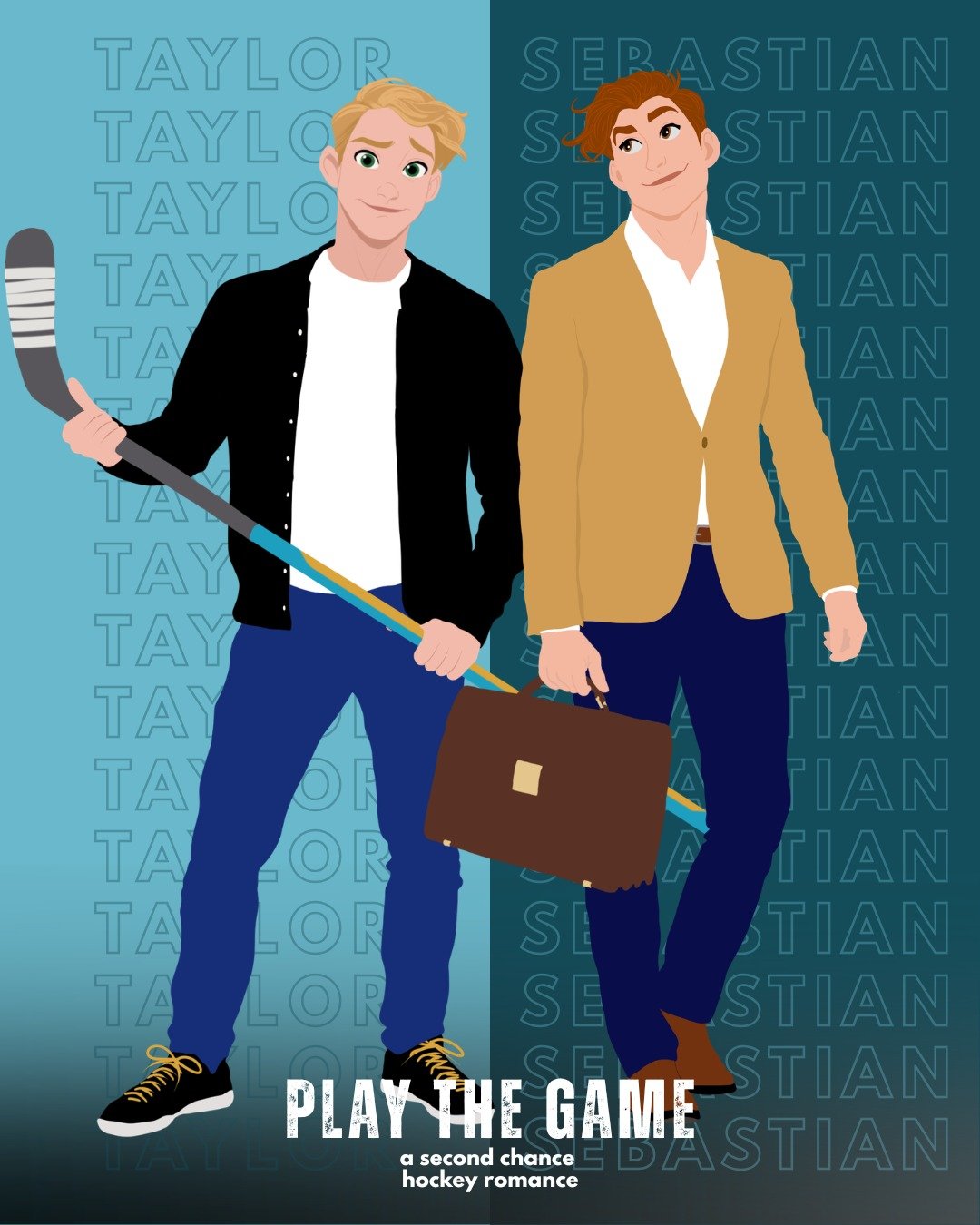 Meet Sebastian and Taylor, the heroes from my upcoming #mmhockeyromance PLAY THE GAME.
