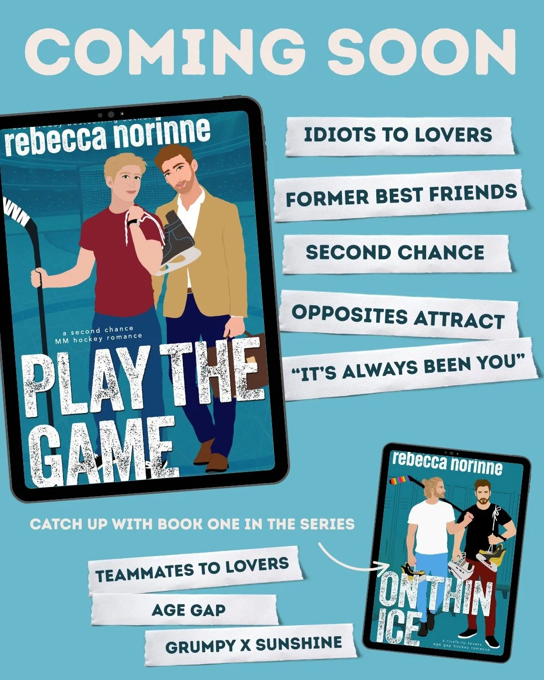 Coming March 26.

🏒 Idiots to lovers
🏒 Former best friends
🏒 Second chance
🏒 Opposites attract
🏒 It's Always Been You