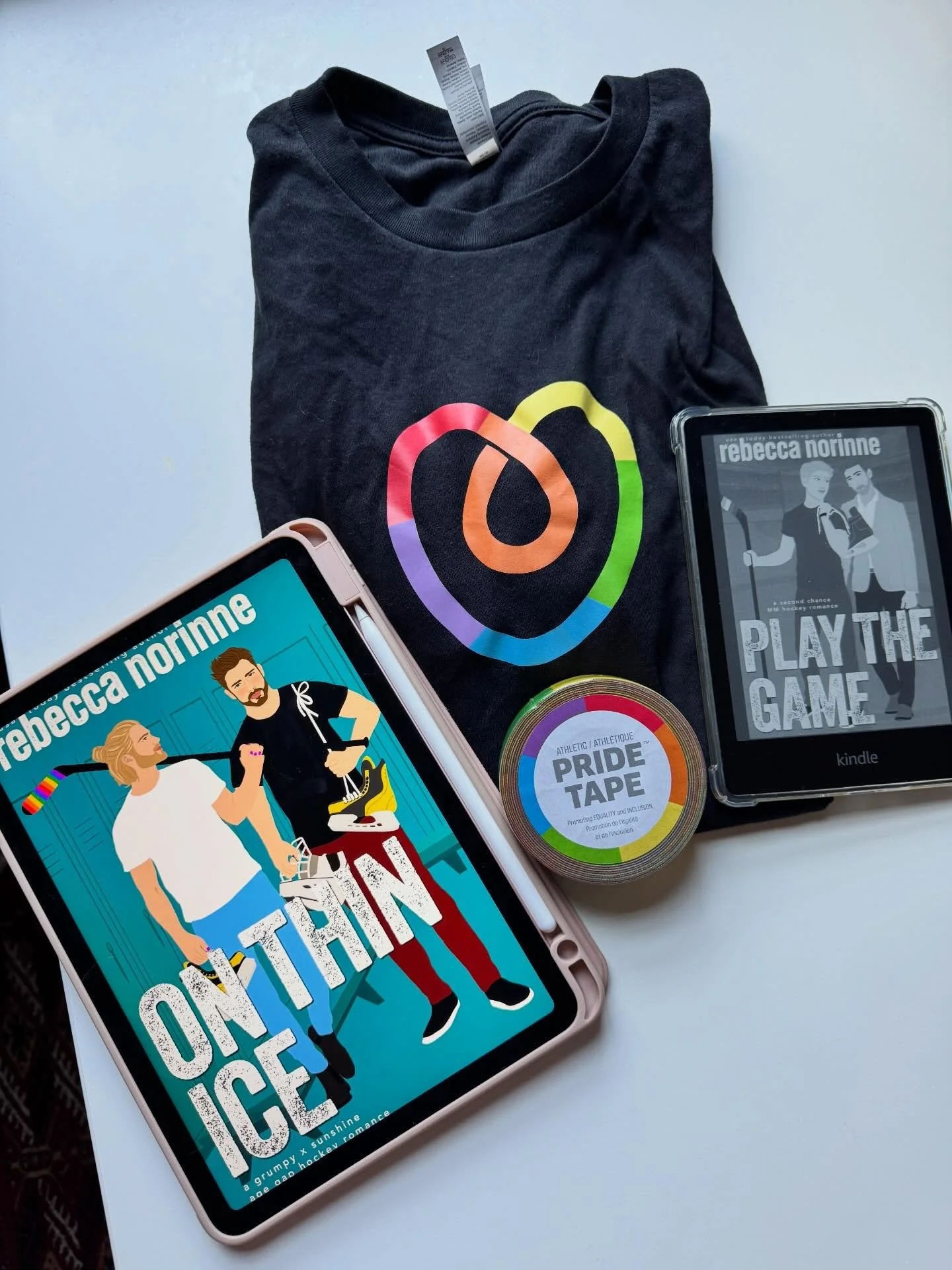 Thanks to my friends at @pridetape! Can&rsquo;t wait for t-shirt weather here in New England to wear this out with pride.