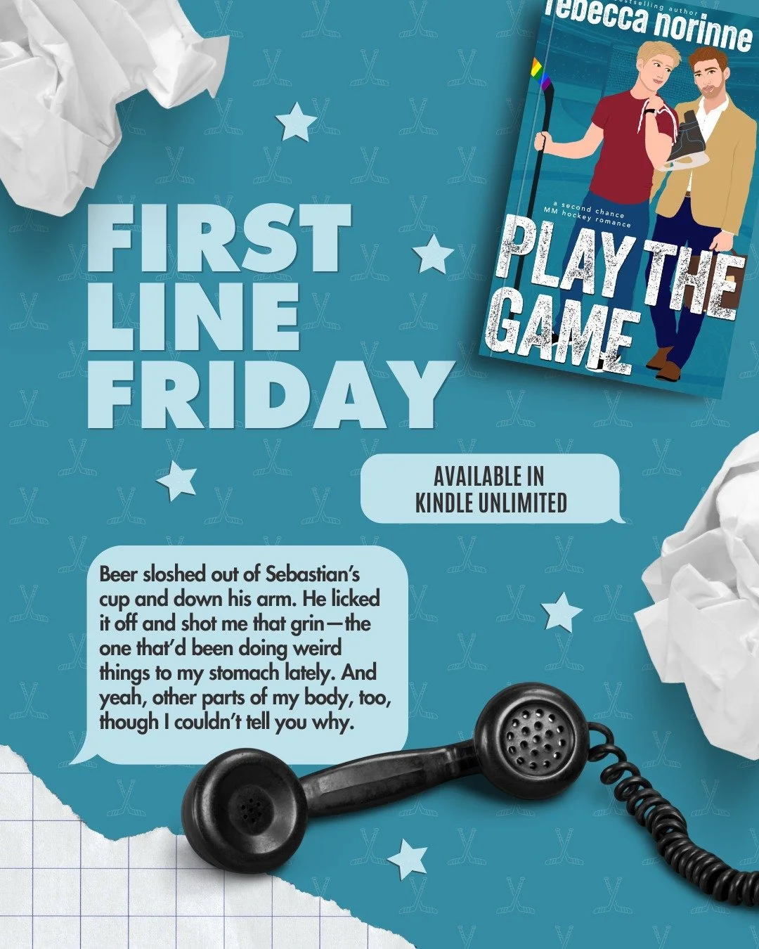 Beer sloshed out of Sebastian's cup and down his arm. He licked it off and shot me that grin - the one that'd been doing weird things to my stomach lately. And yeah, other parts of my body, too, though I couldn't tell you why.

(Thanks to @ktrdigital