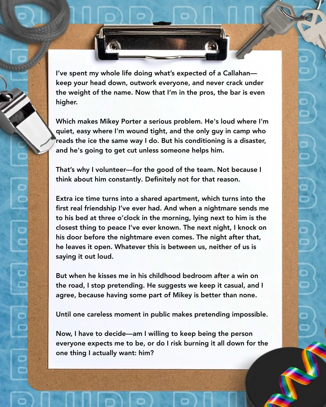 Yesterday, I shared the cover for my next #mmhockeyromance, FIRST SHIFT. Today, I'm showing off the blurb!

I&rsquo;ve spent my whole life doing what&rsquo;s expected of a Callahan&mdash;keep your head down, outwork everyone, and never crack under th