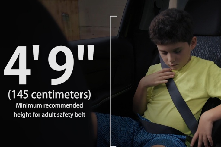 Why a 4'11” child needs a booster seat and a 4'11” adult doesn't
