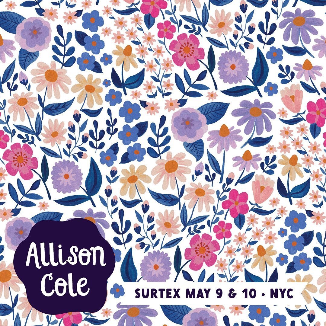 One more day until Surtex! I'm in NYC today getting it all set up. So excited to share my booth once it's all put together - hopefully it looks like how I envisioned. That's always the scary part of trade shows 😬 the zillions of things that can go w
