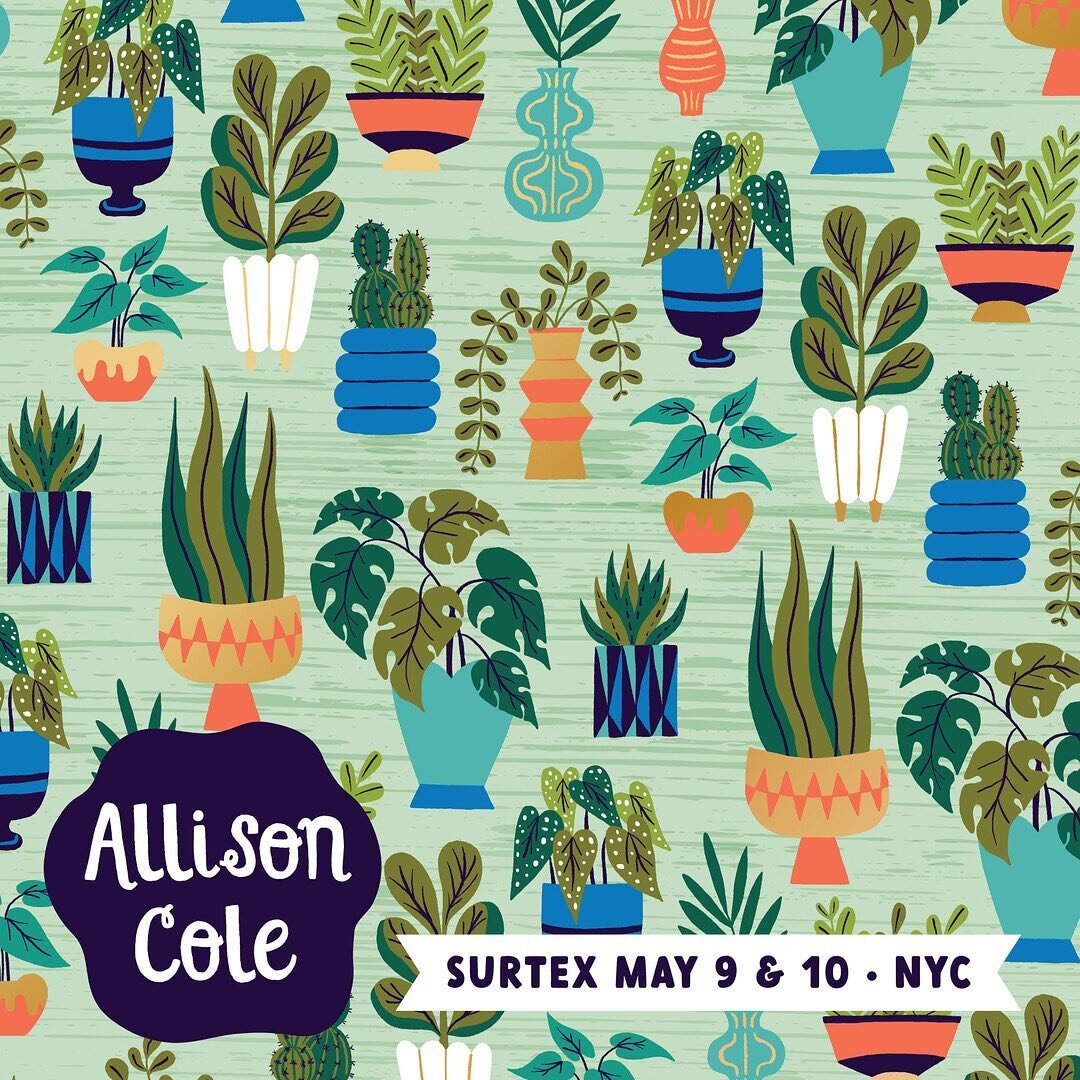 It's been a while since I last posted! I've been super busy with lots of fun stuff that I can't wait to share soon. But before I get to all of that - I have to get through Surtex! For anyone who doesn't know, Surtex is one of the premier surface desi