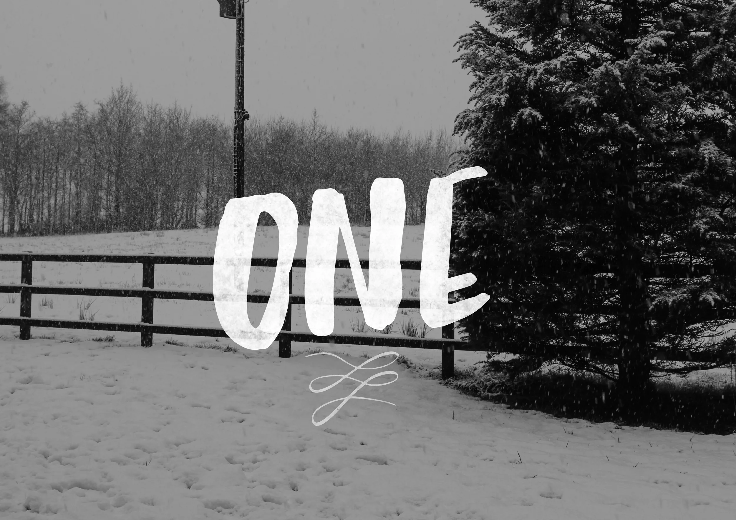 Typographic CHRISTMAS Countdown