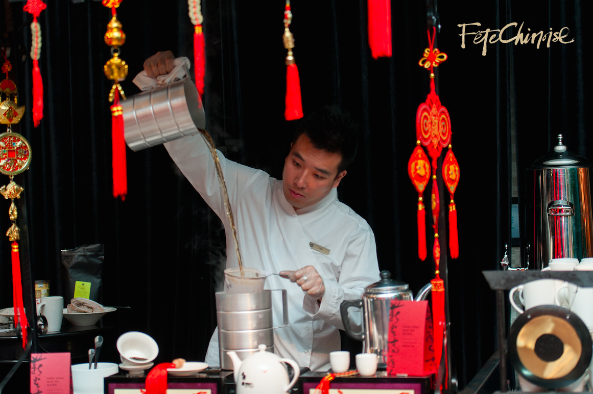 The Shangri-La Hotel, Toronto serves Hong Kong milk tea in the Marketplace at Fête Chinoise. Photo by Krista Fox Photography. 