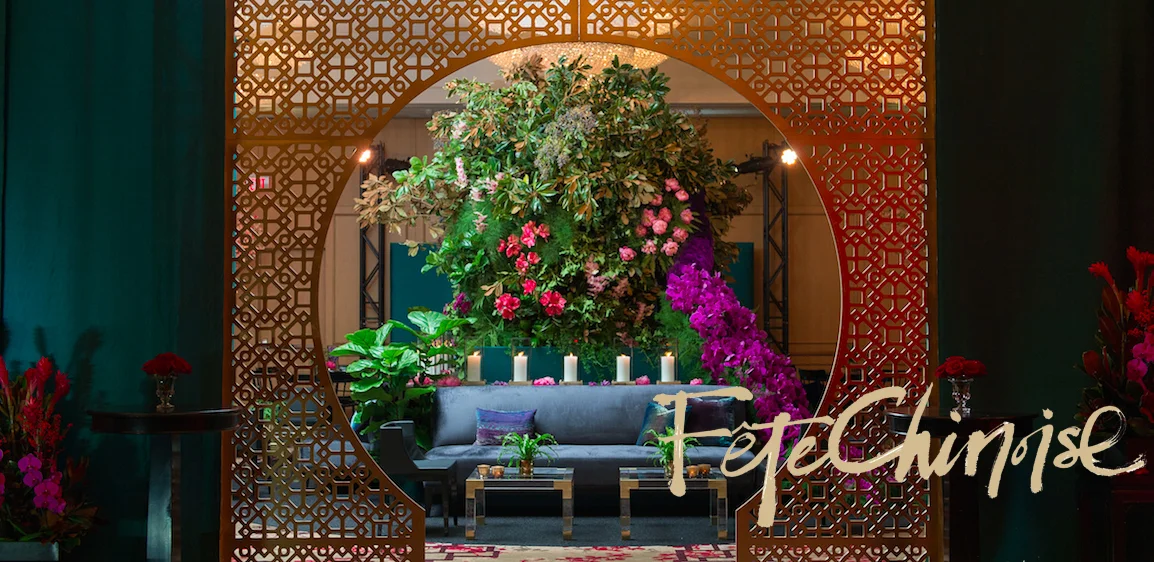Summer Palace Park, created by the incredible team at Stemz , inside Shangri-La Hotel, Toronto. Photo by Krista Fox Photography. 