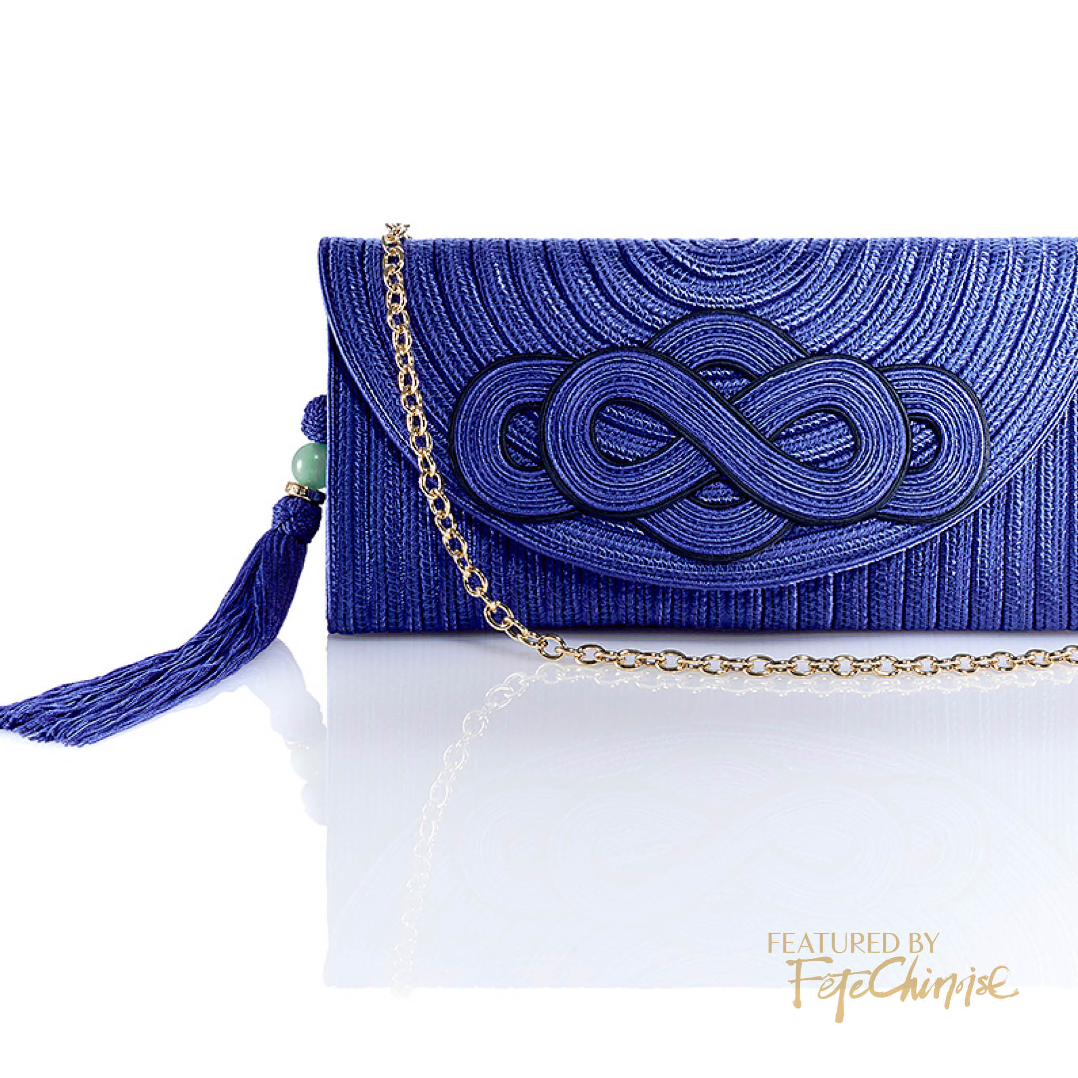 Shanghai Tang Knot Silk Braid Clutch