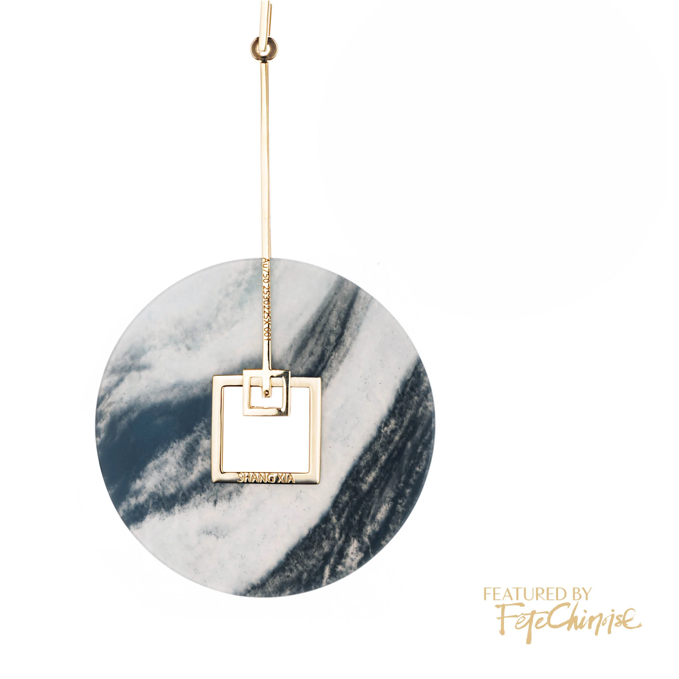 Shang Xia Shan Shui Moss Agate Necklace