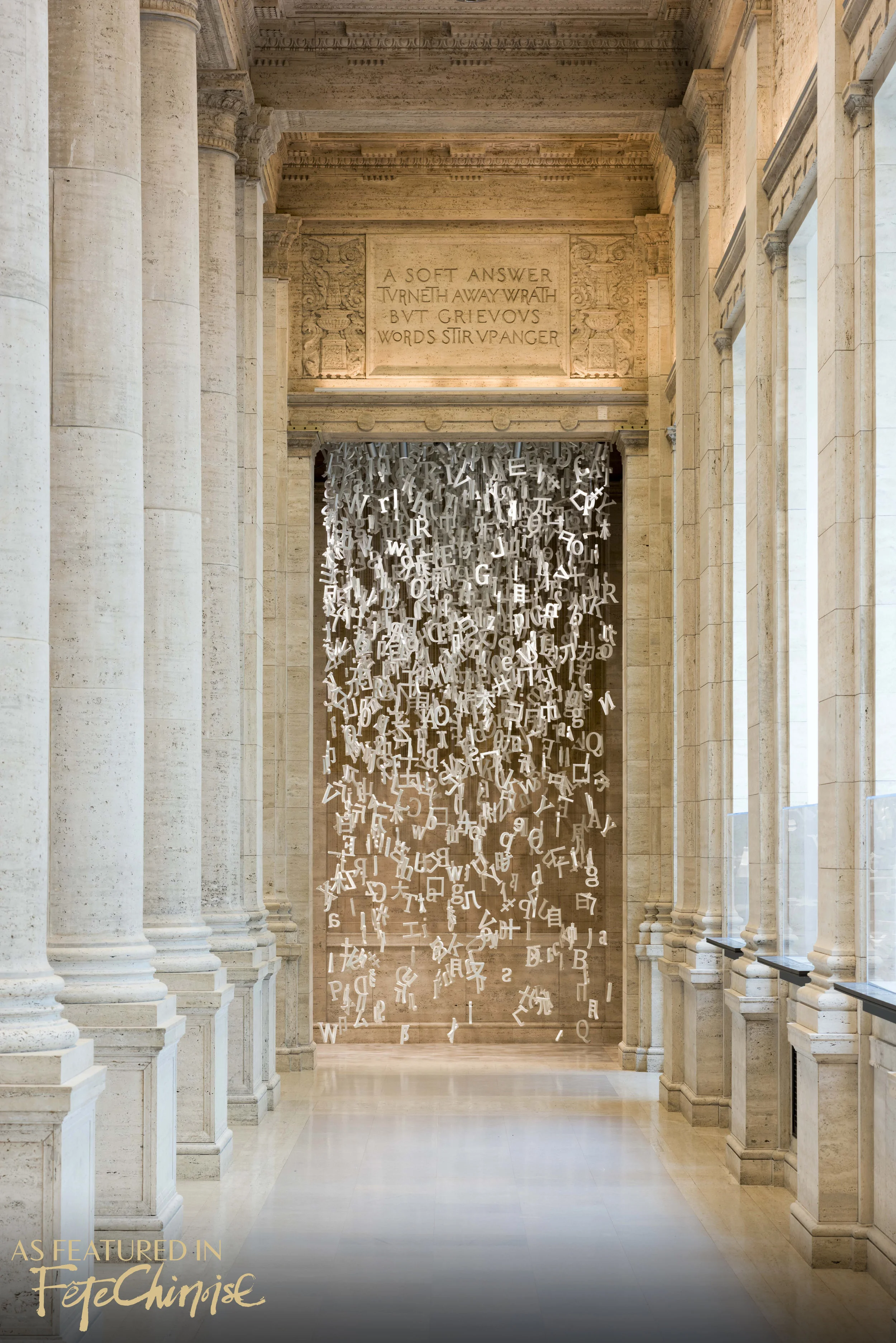 Art installation at the Asian Art Museum, in San Francisco, USA by Liu Jianhua