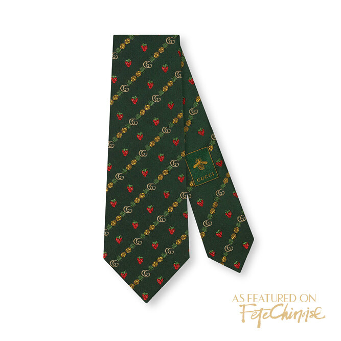 Gucci, Green Double G Tie, $275