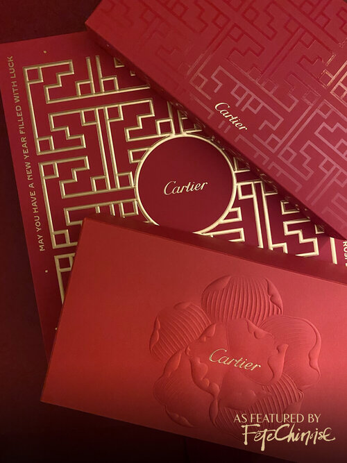 Cartier Lunar Chinese New Year Red Packet Envelopes -20 per box - Authentic