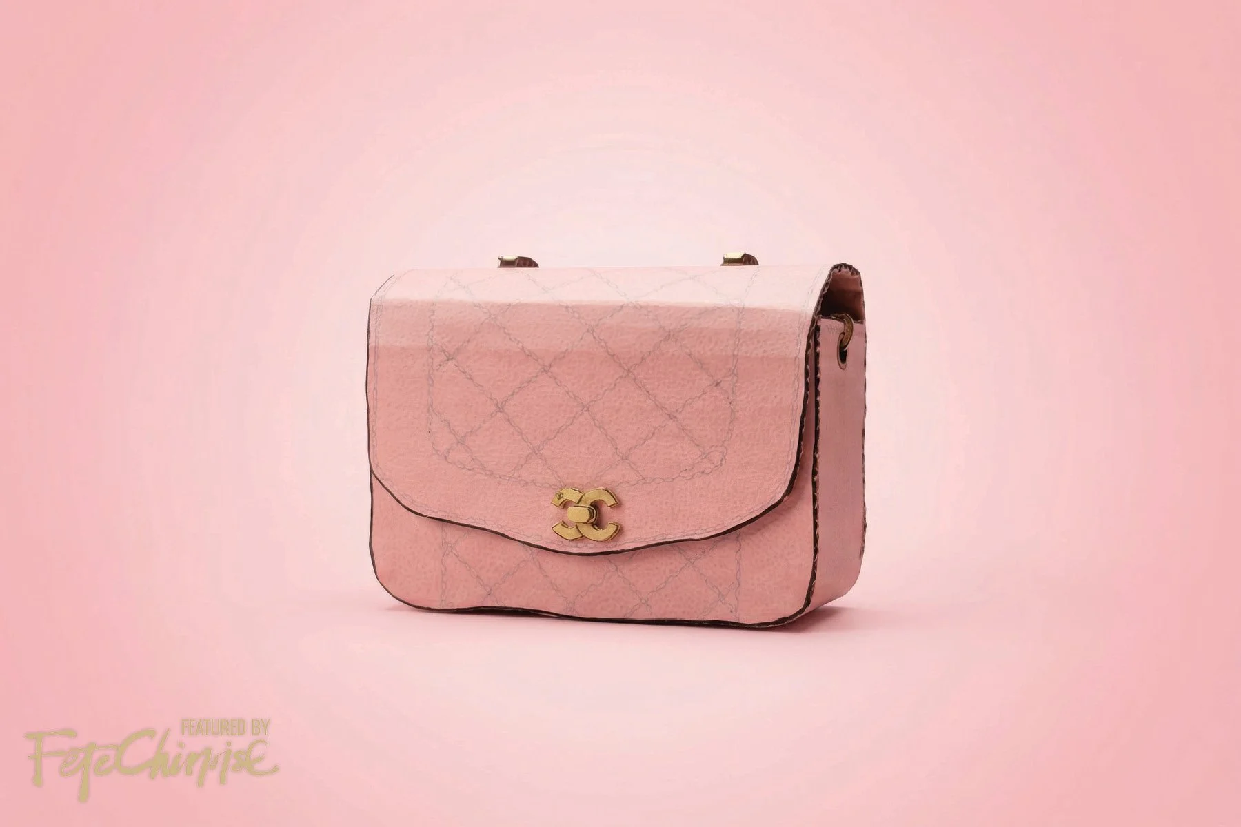 Chanel Caviar Leather Diana For the "Art of Handbags" exhibit in collaboration with MGFT and The Armoury HK. The caviar leather textures were painted on and took 9 hours to paint just the texture. Photography: Kevin Chiu