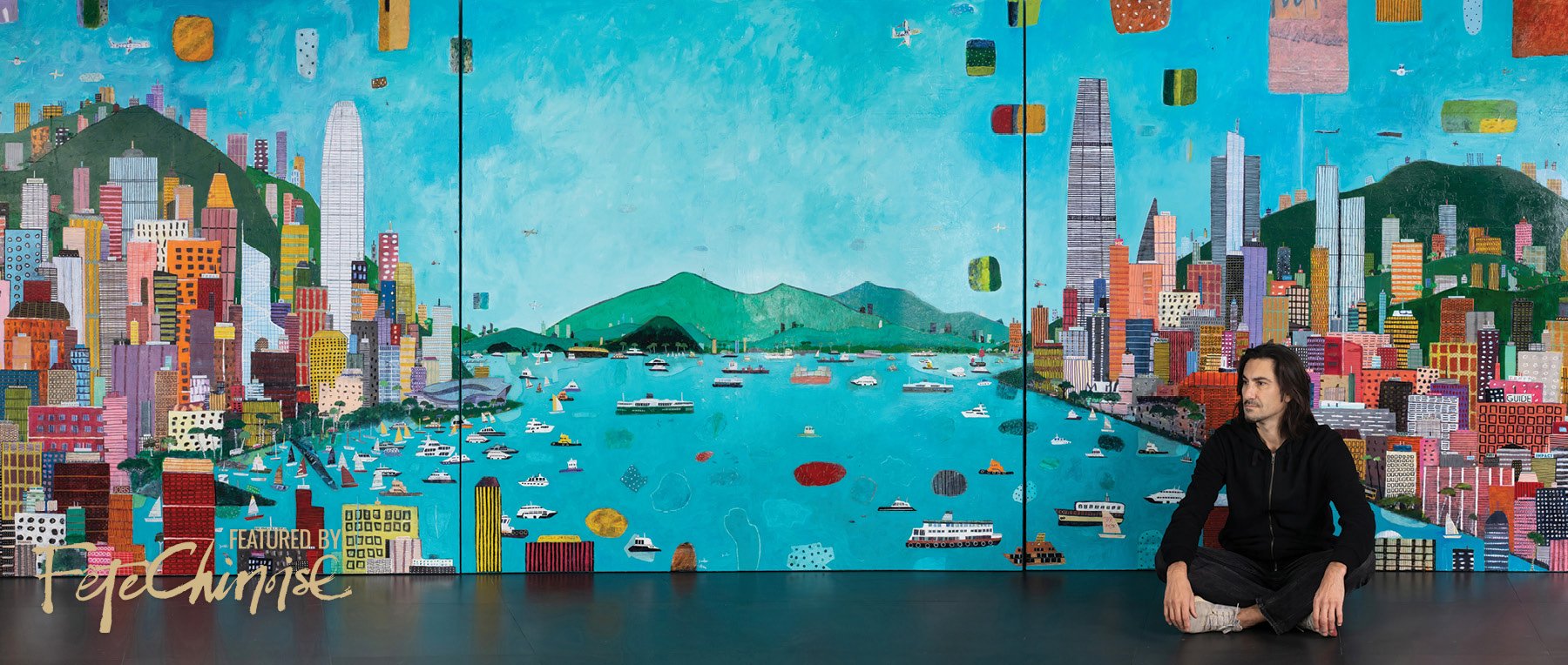 Something for Everyone  200 x 600 cm mixed media on canvas, 2021