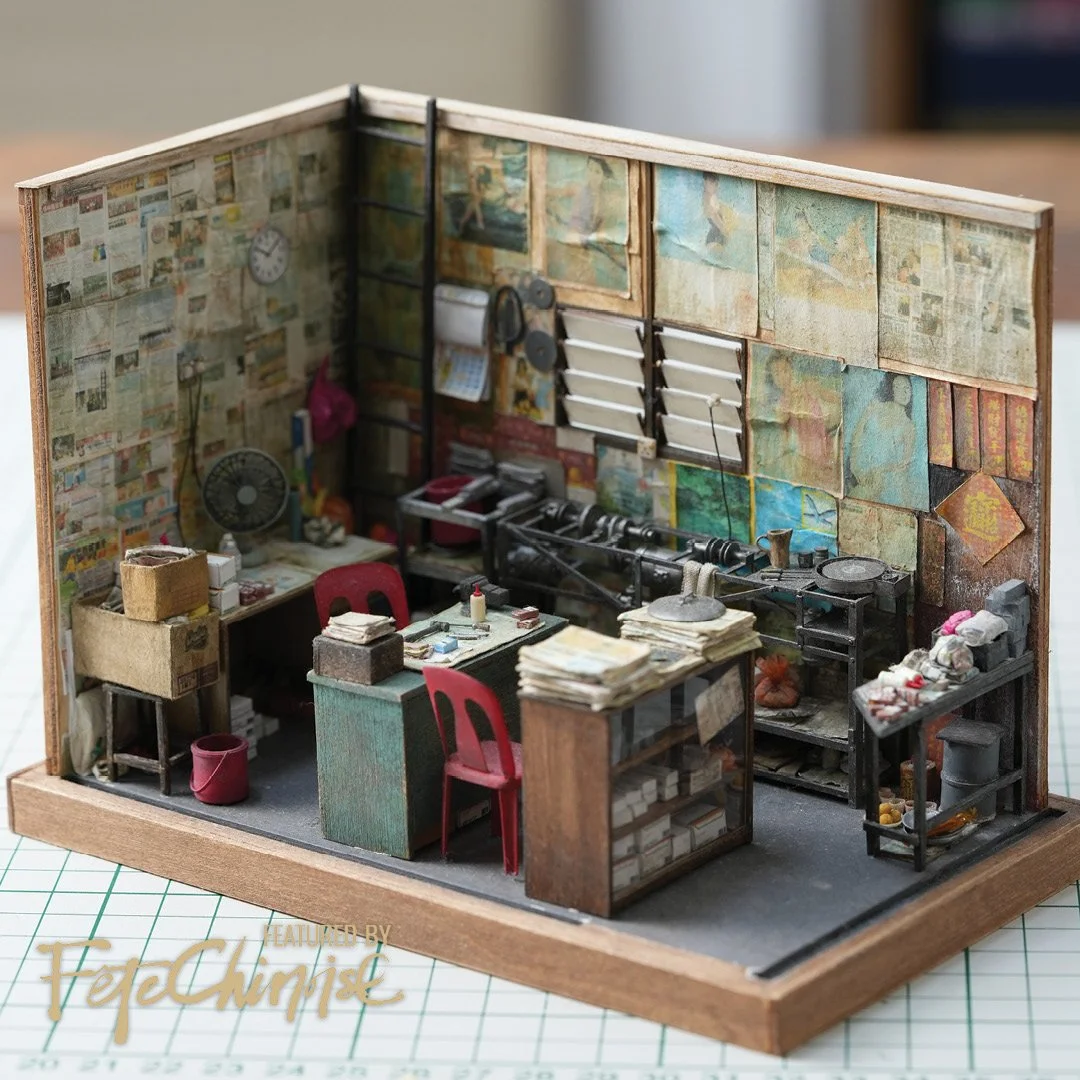 Missing Hiss; Story of a scissors sharpener, documented in miniature form