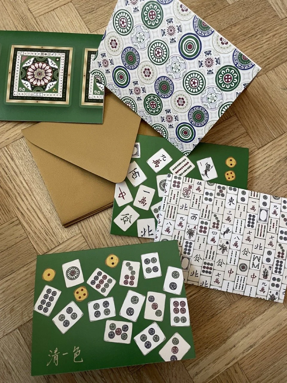 Mahjong Art Notecard Collection.jpeg