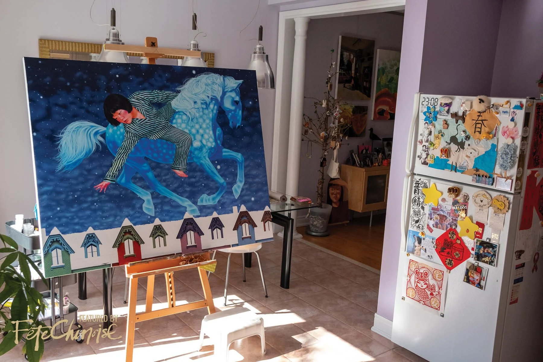 Heavenly Horse / 天馬行空 in Hayley's home