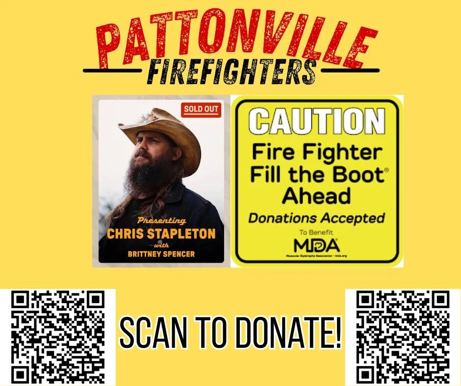 #Pattonville Paramedic/Firefighters have the opportunity to &quot;Fill The Boot&quot; tonight for MDA at the sold out Chris Stapleton show! On and off duty personal will be down in district tonight at Hollywood Casino Amphitheater helping support mus