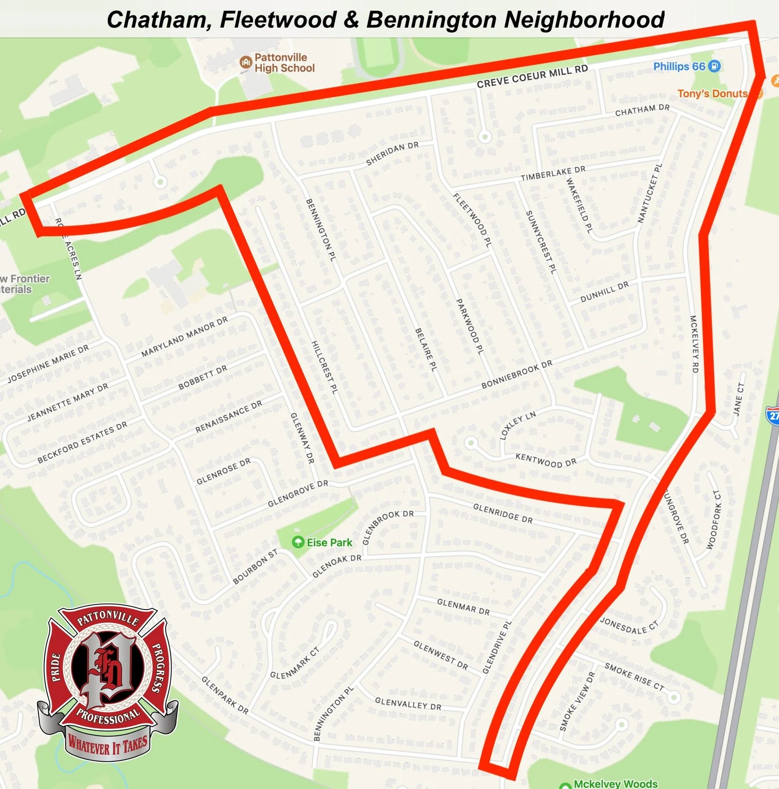 12/1/2025:  Beginning at 6:00 PM tonight, Pattonville&rsquo;s Paramedic-Firefighters will be bringing Santa Claus to the Chatham, Fleetwood &amp; Bennington neighborhoods.  We can&rsquo;t wait to see you!