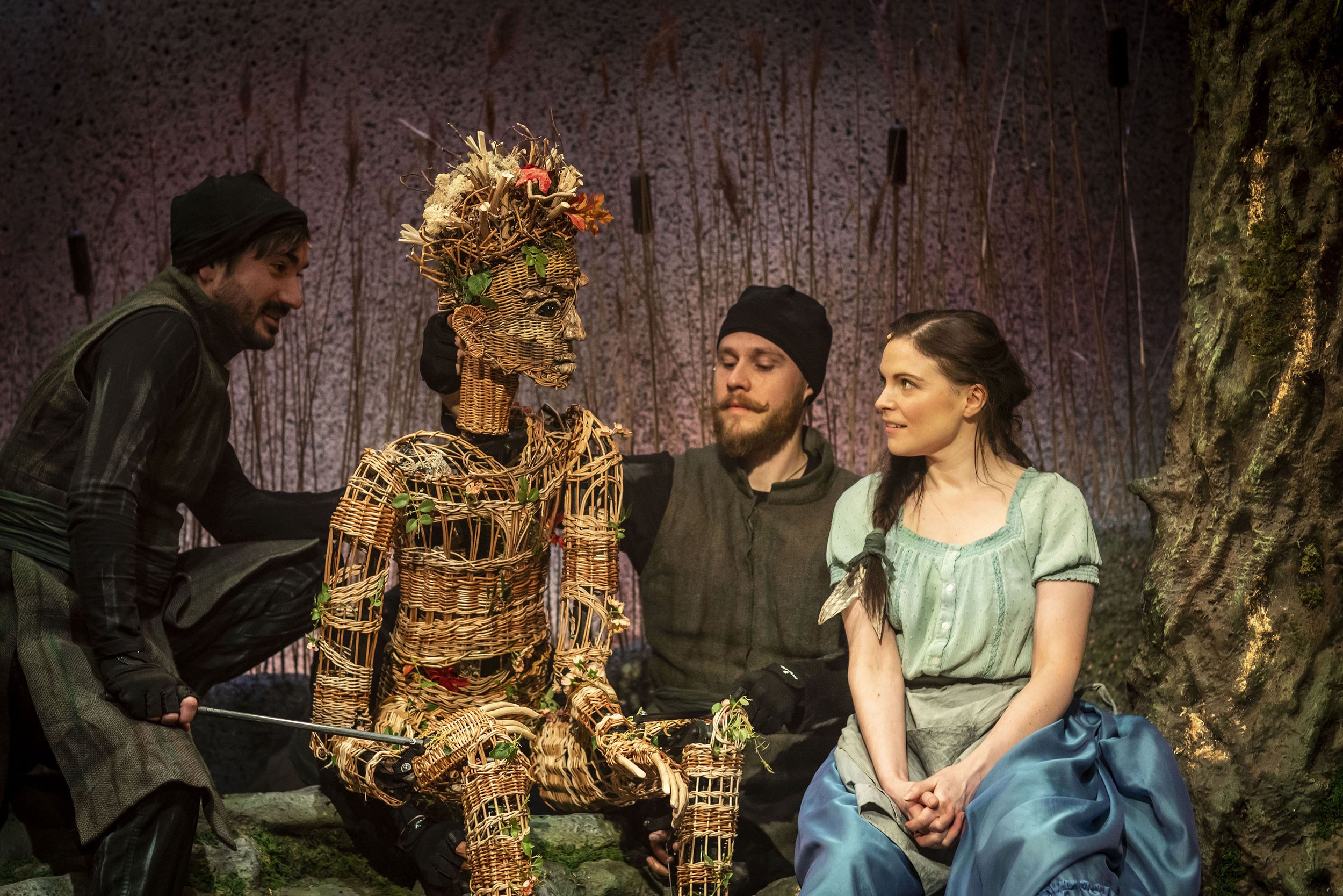 George Maguire and Sebastian Charles as Wicker Husband, Gemma Sutton as Ugly Girl