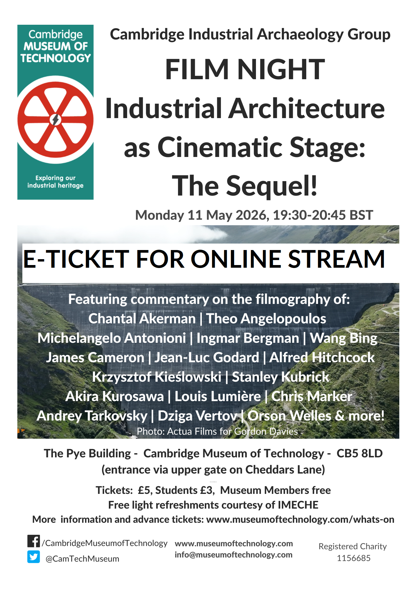 Cambridge Industrial Archaeology Group Online Stream: Film Night